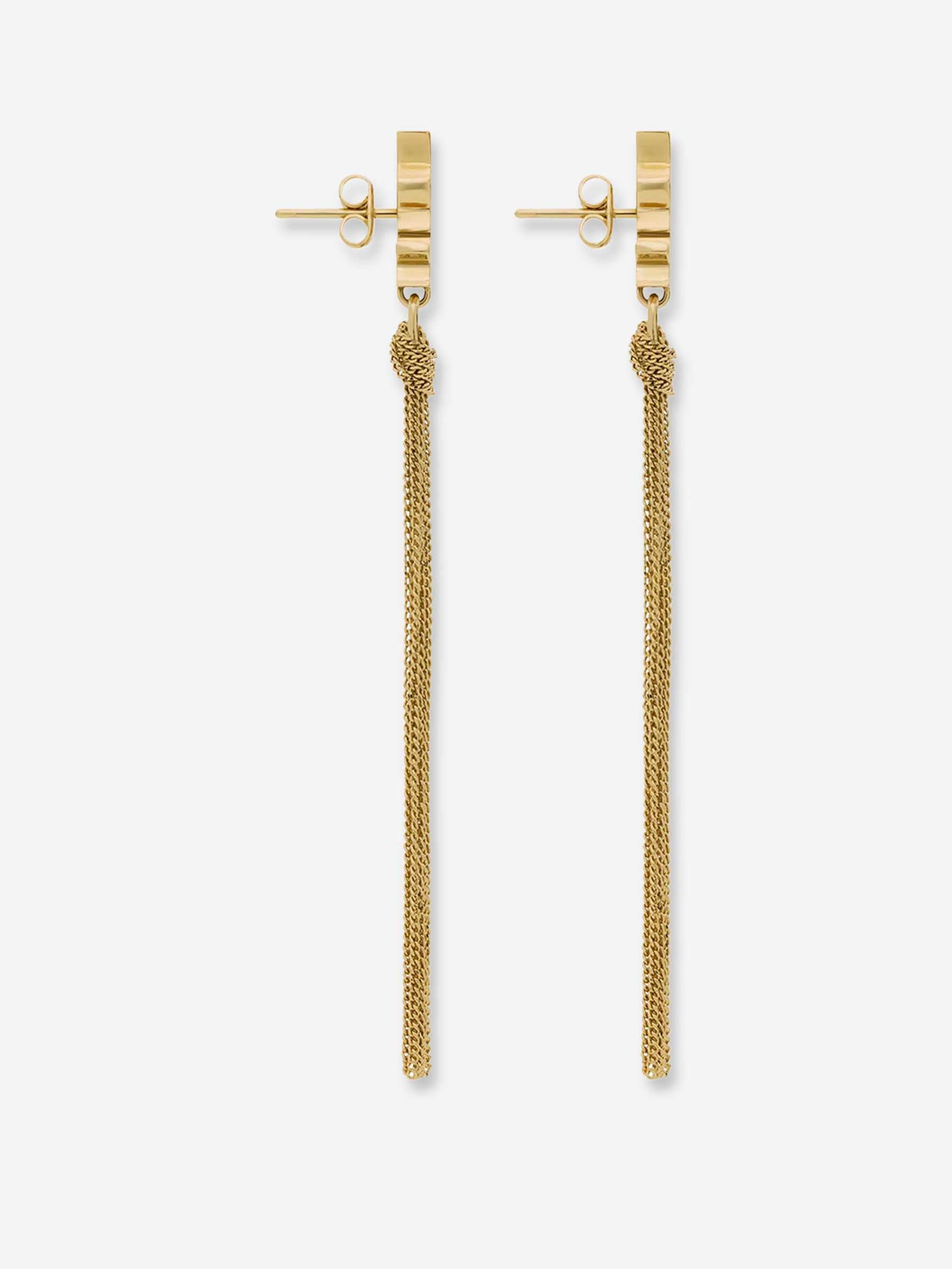 Cassandre Earrings Saint laurent – Гарантія оригінальності – вид ззаду