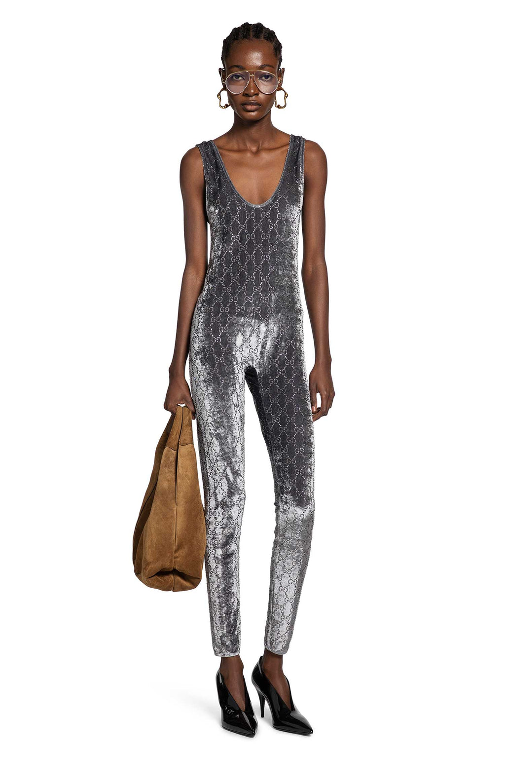 Gg Crystal Embroidered Jumpsuit Gucci оригінал – Купити в Україні – боковий вид