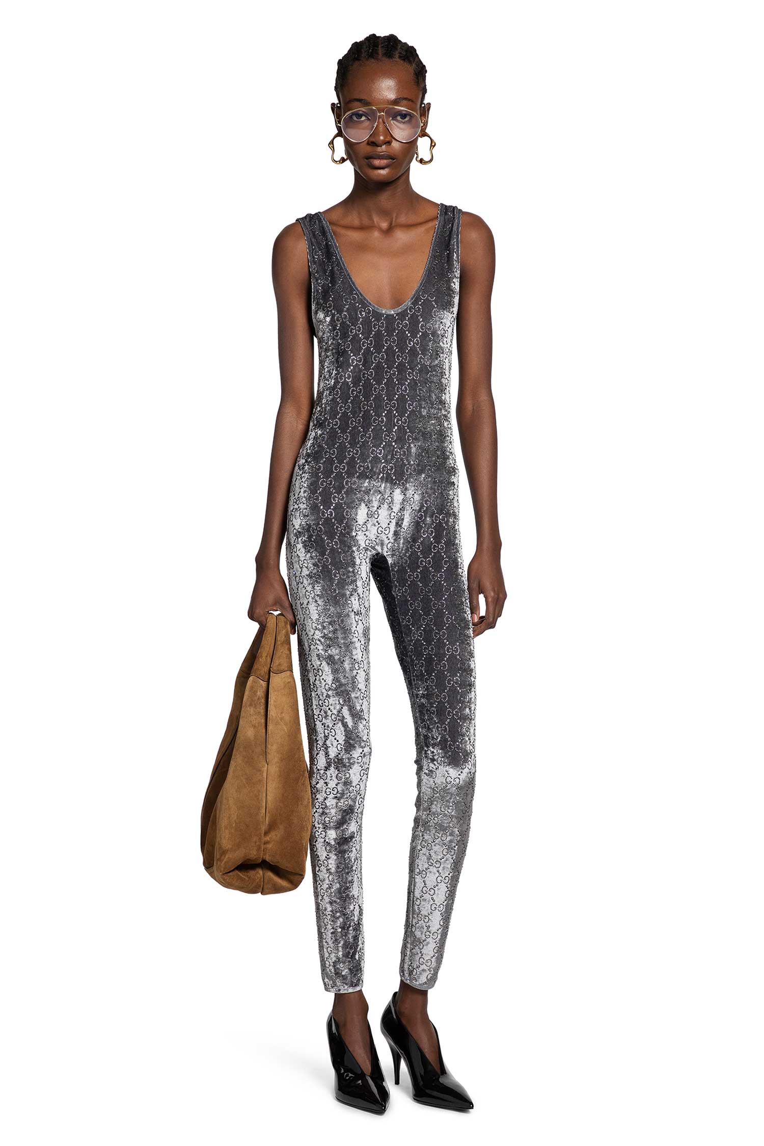 Gg Crystal Embroidered Jumpsuit Gucci оригінал – Купити в Україні – боковий вид