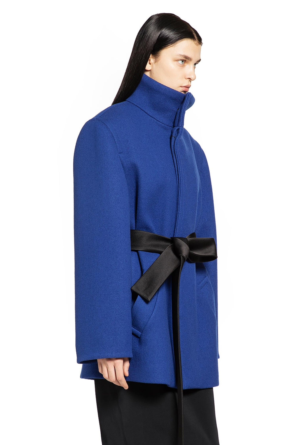 Belted Wool Coat Saint laurent – Гарантія оригінальності – детальний вид