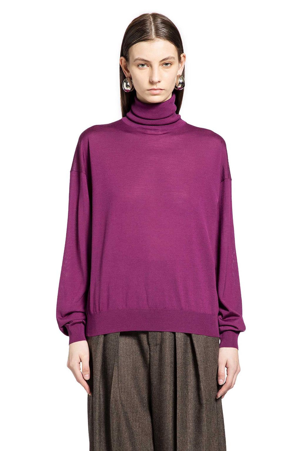 Оригінальна Wool Turtleneck Sweater Saint laurent – вид ззаду