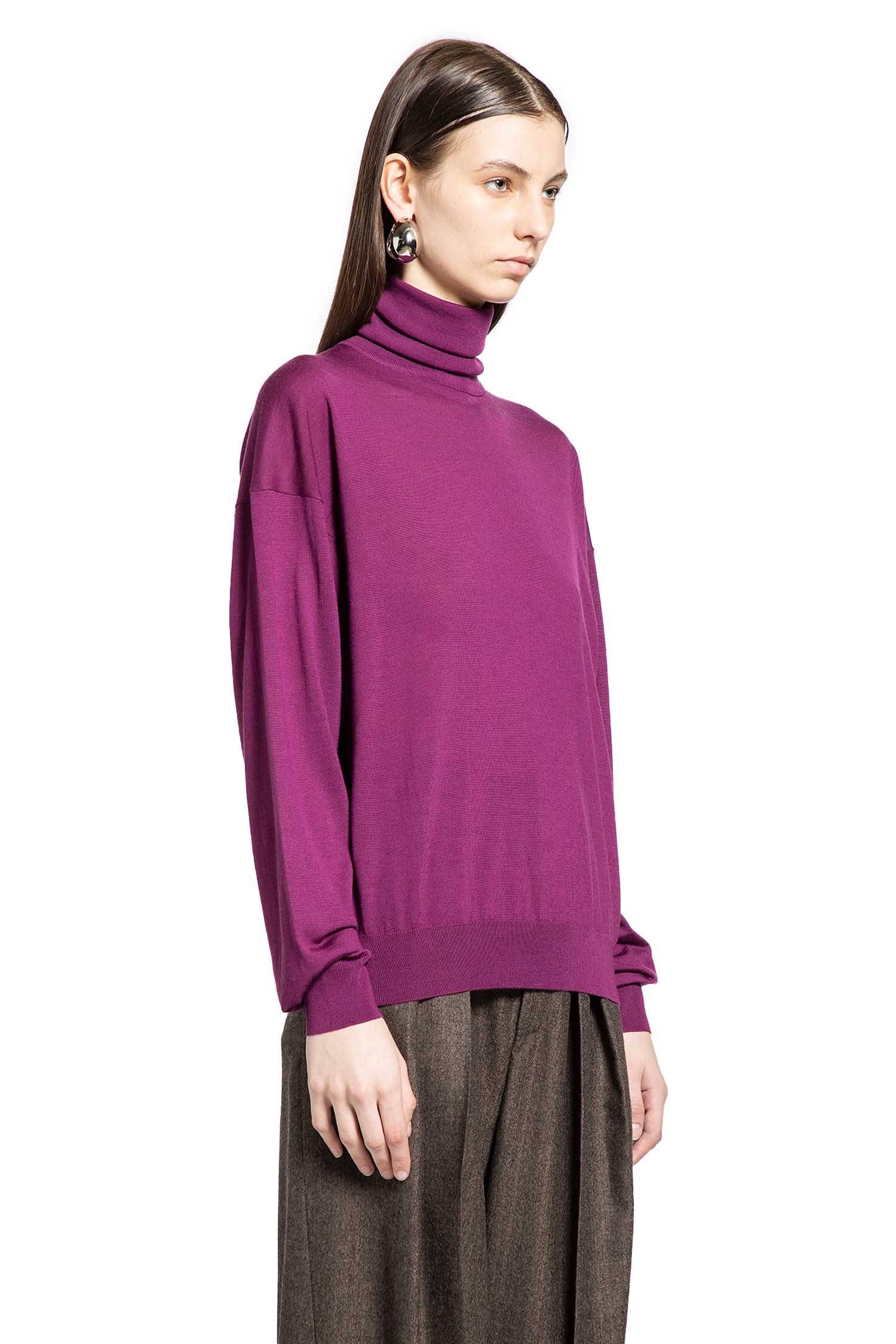 Оригінальна Wool Turtleneck Sweater Saint laurent – детальний вид - SAINT LAURENT