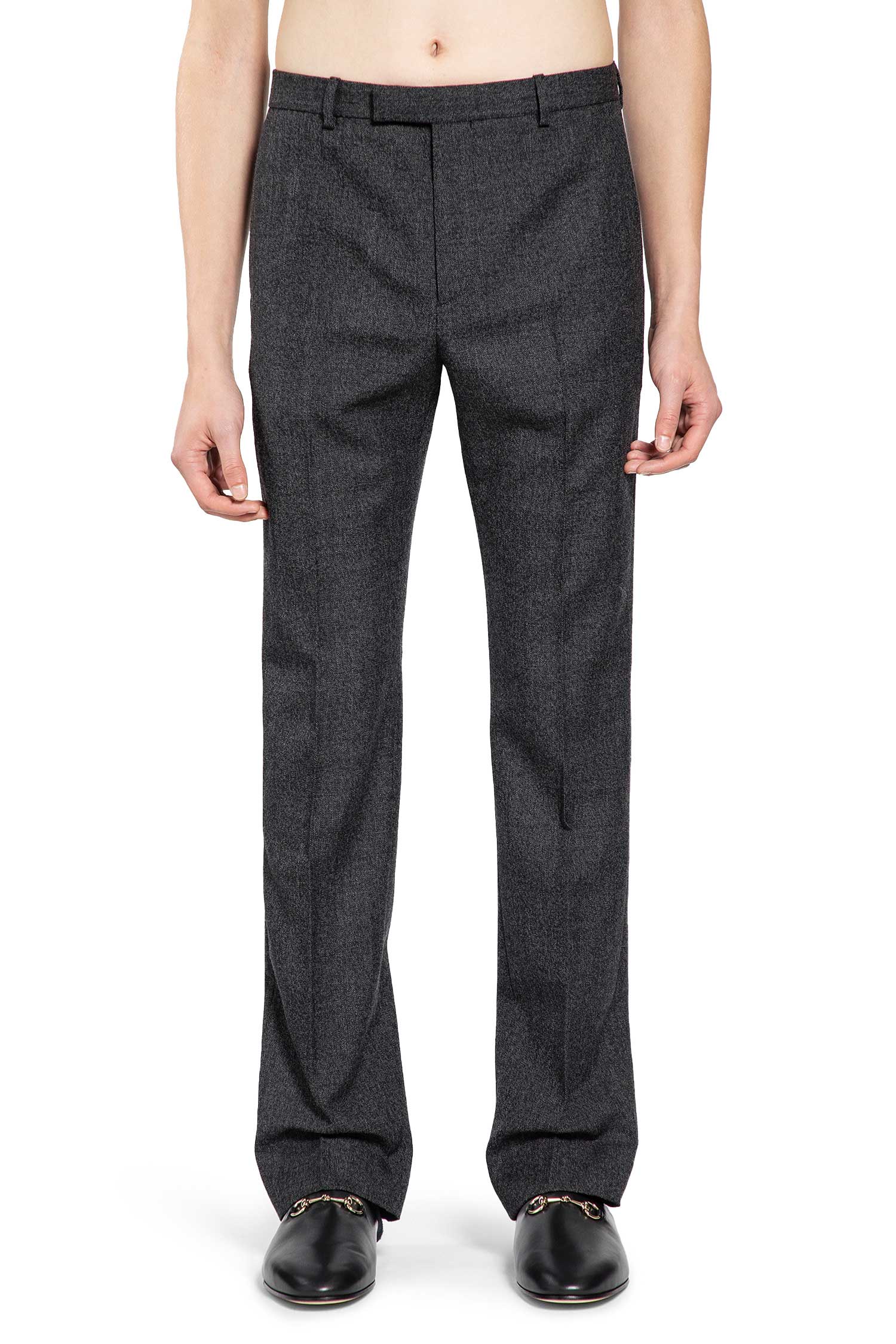 Wool Mouliné Pants Gucci – Гарантія оригінальності – вид ззаду
