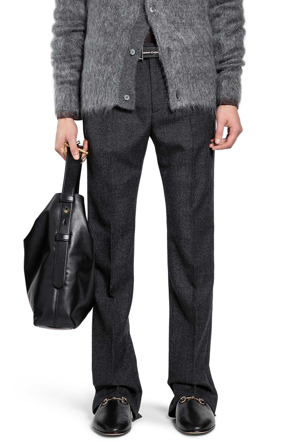 Wool Mouliné Pants Gucci – Гарантія оригінальності – боковий вид