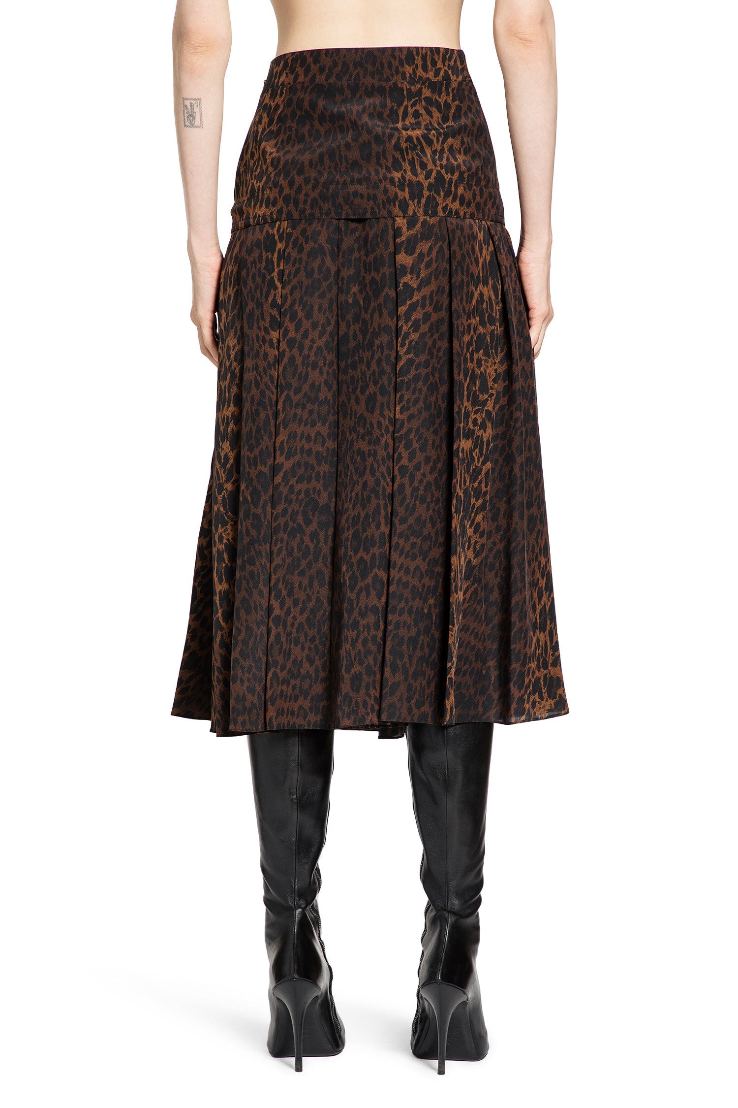 Leopard Print Godet Skirt Balenciaga – Гарантія оригінальності – збільшений вид