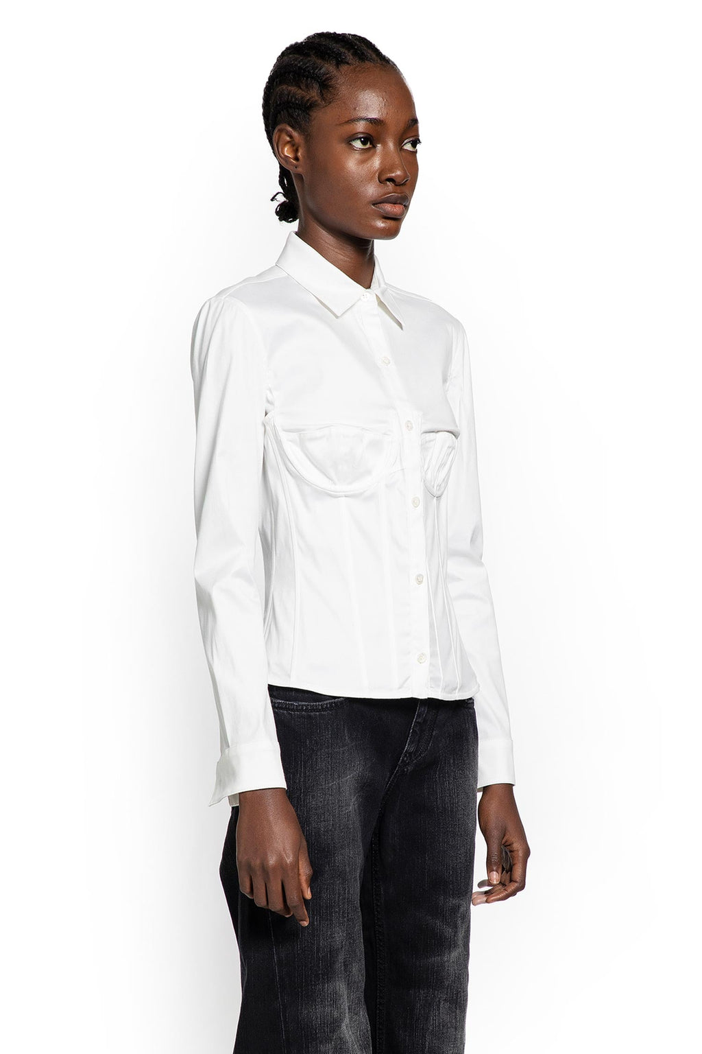 Оригінальна Long Sleeved Corseted Shirt Balenciaga – вид ззаду