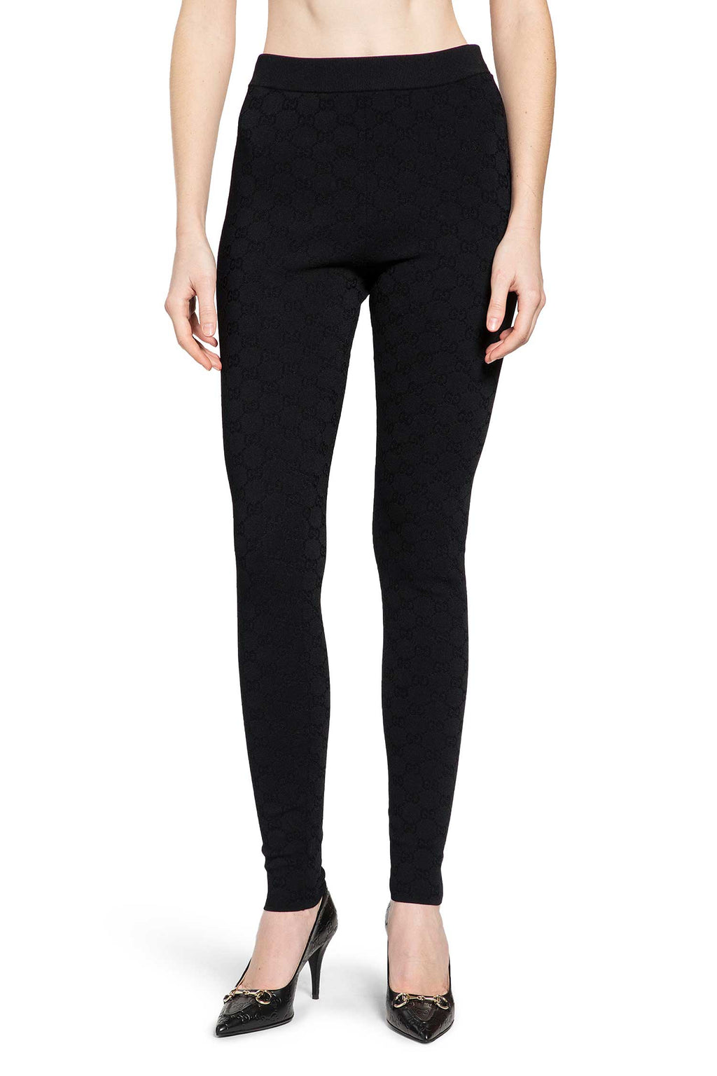 Оригінальна Viscose Gg Jacquard Leggings Gucci – вид ззаду