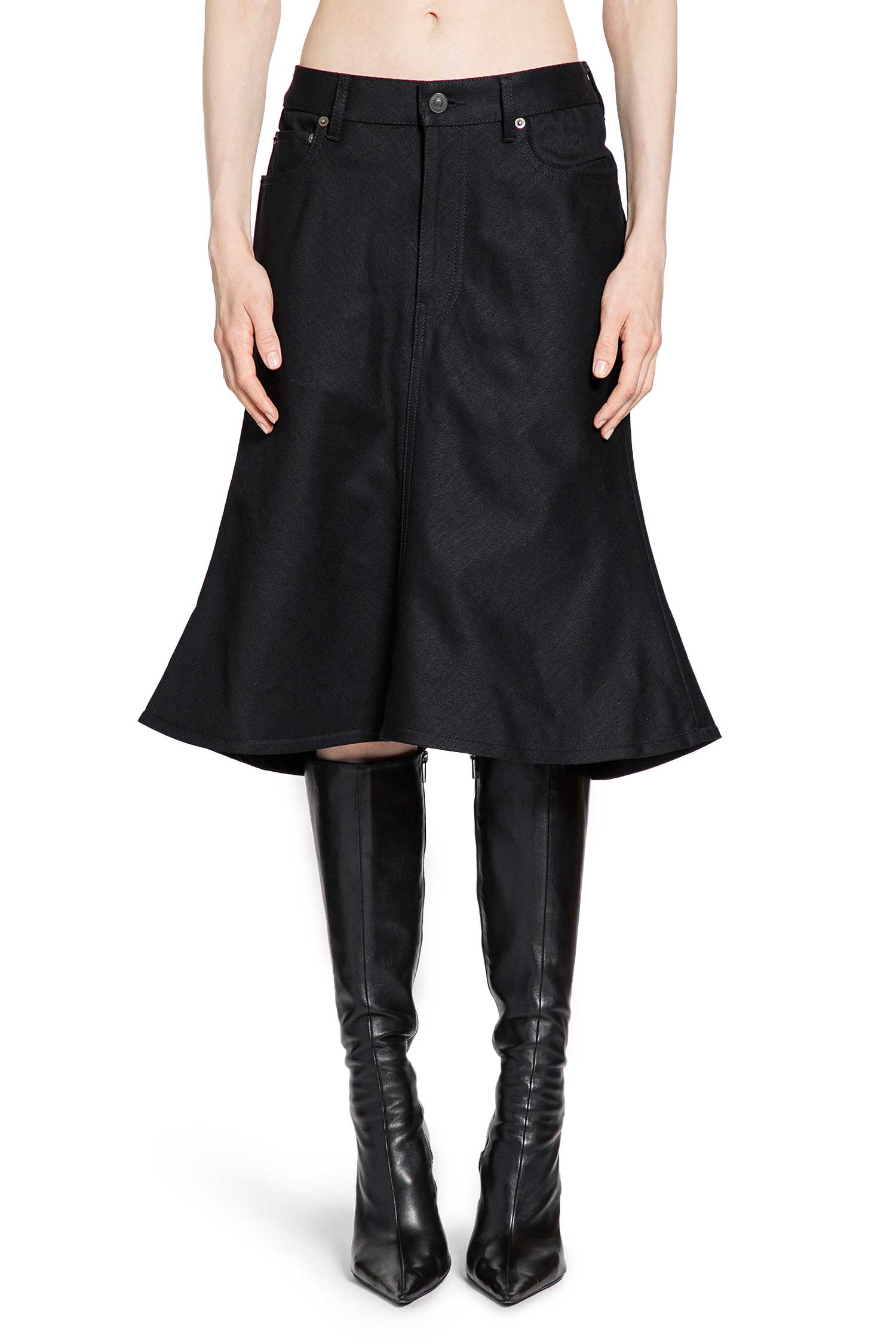 Godet Mini Skirt Balenciaga оригінал – Купити в Україні – вид ззаду