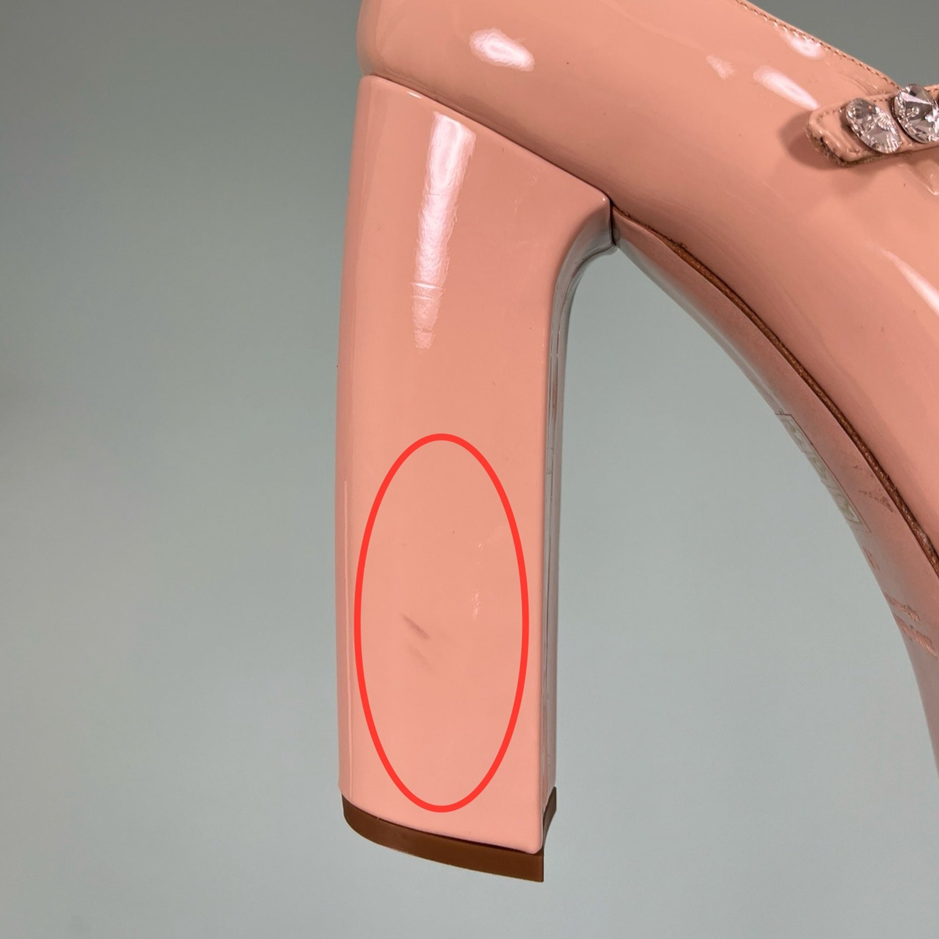 Crystal Leather Pumps Miu miu – Гарантія оригінальності – вид 9