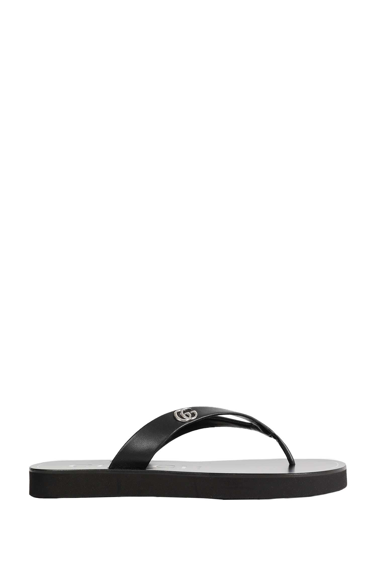 Оригінальна Double G Thong Leather Sandals Gucci – боковий вид