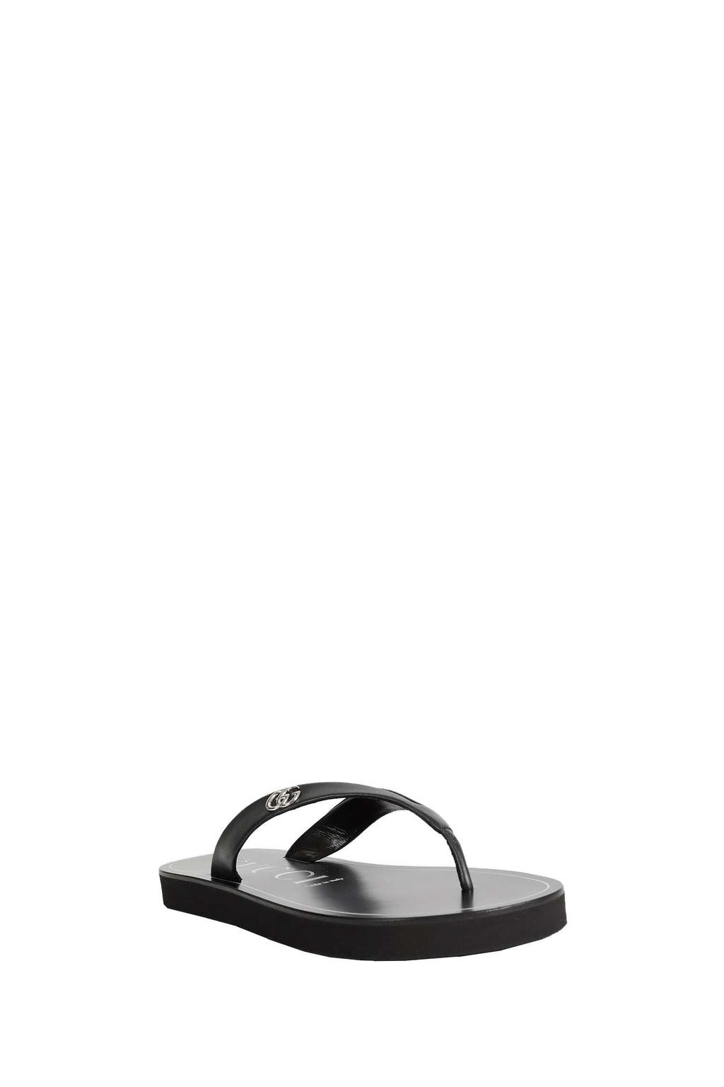 Оригінальна Double G Thong Leather Sandals Gucci – вид ззаду