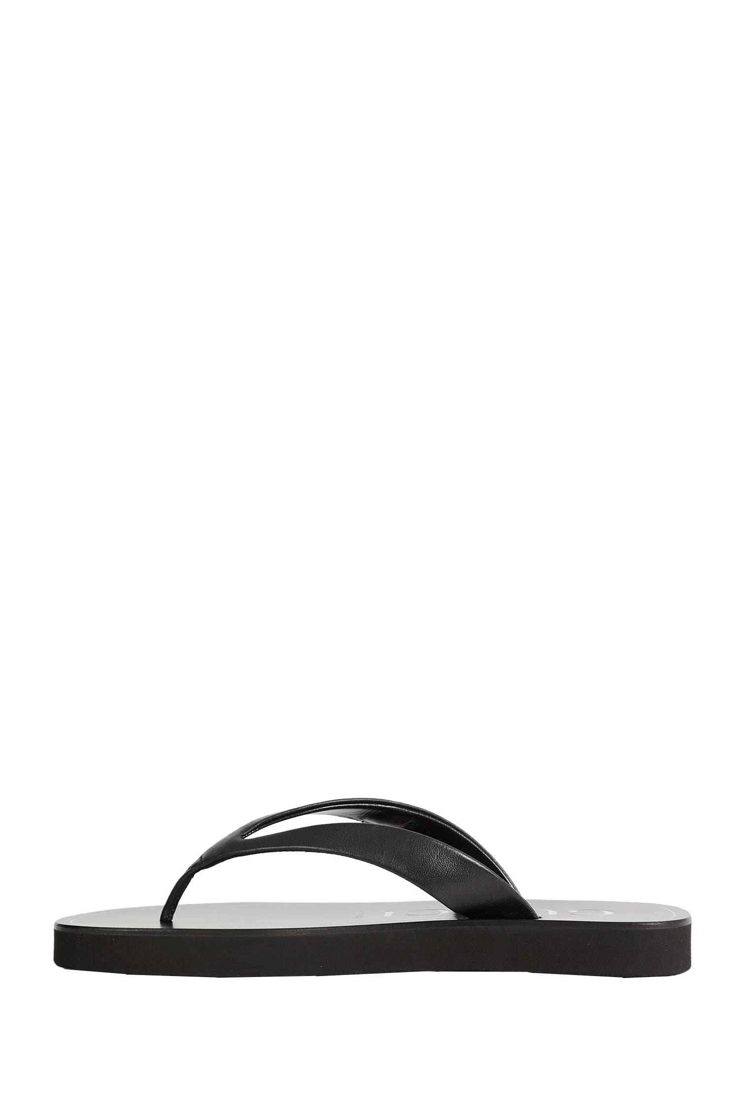 Оригінальна Double G Thong Leather Sandals Gucci – збільшений вид