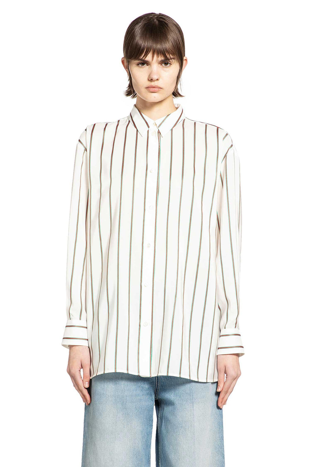Оригінальна Web Silk Jacquard Shirt Gucci – вид ззаду