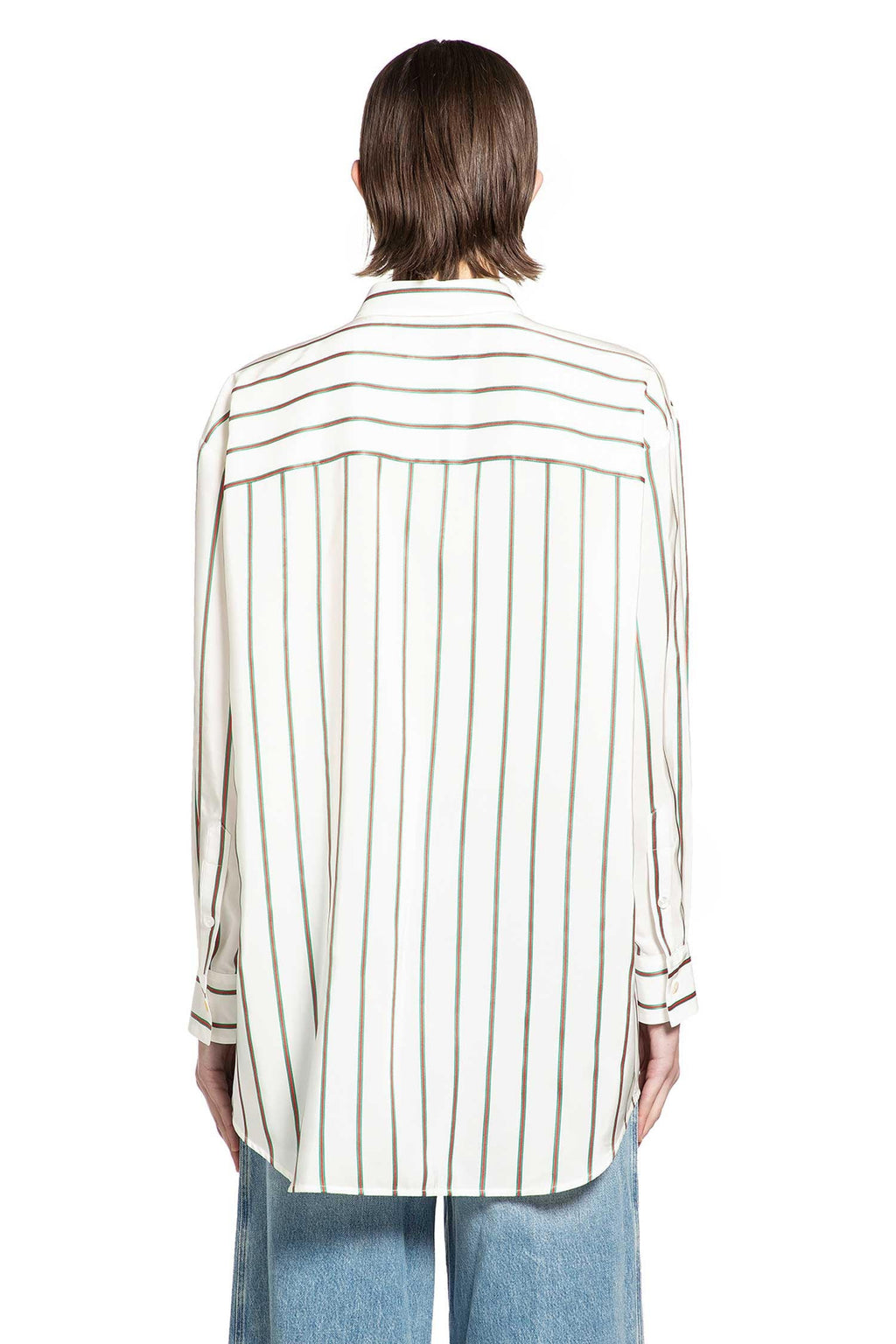 Оригінальна Web Silk Jacquard Shirt Gucci – збільшений вид