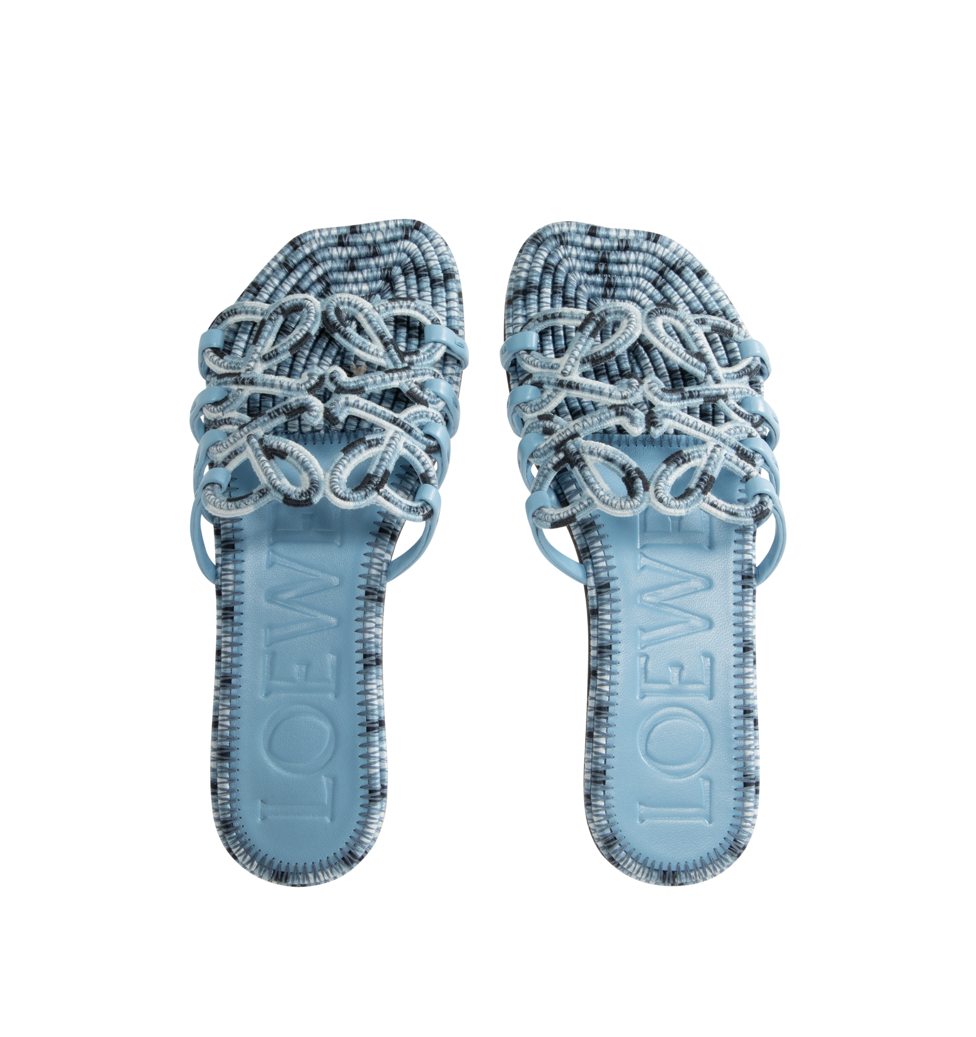 Embroidered Petal Anagram Slide Loewe – Гарантія оригінальності – збільшений вид