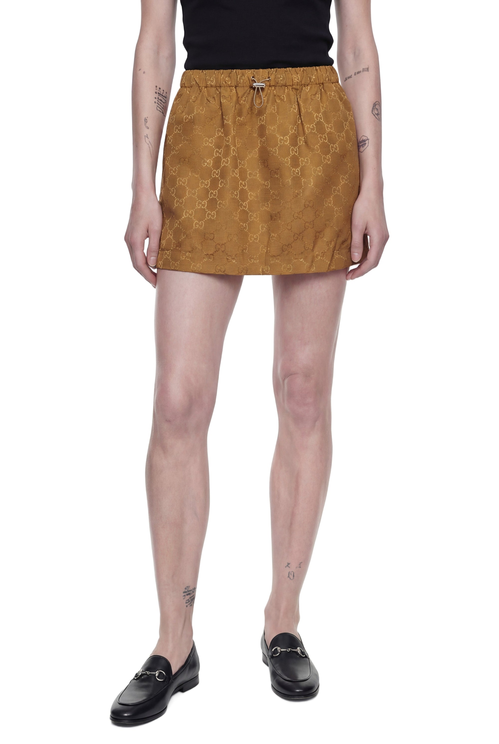 Slub Gg Nylon Mini Skirt Gucci – Гарантія оригінальності – боковий вид