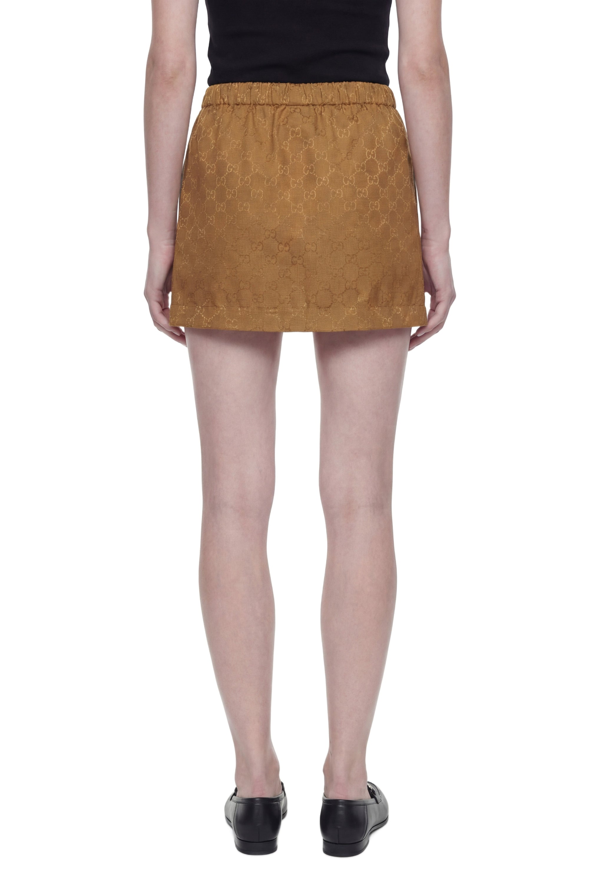 Slub Gg Nylon Mini Skirt Gucci – Гарантія оригінальності – детальний вид