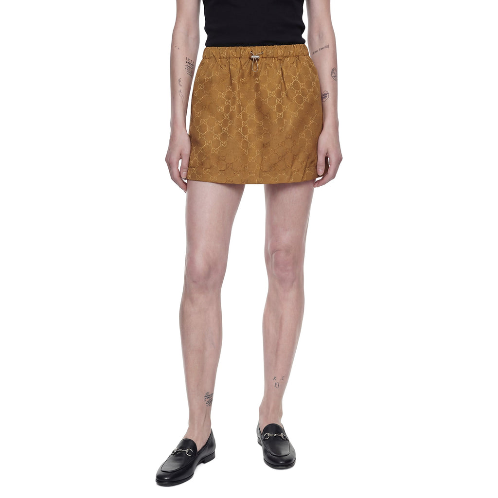 Slub Gg Nylon Mini Skirt Gucci – Гарантія оригінальності – збільшений вид
