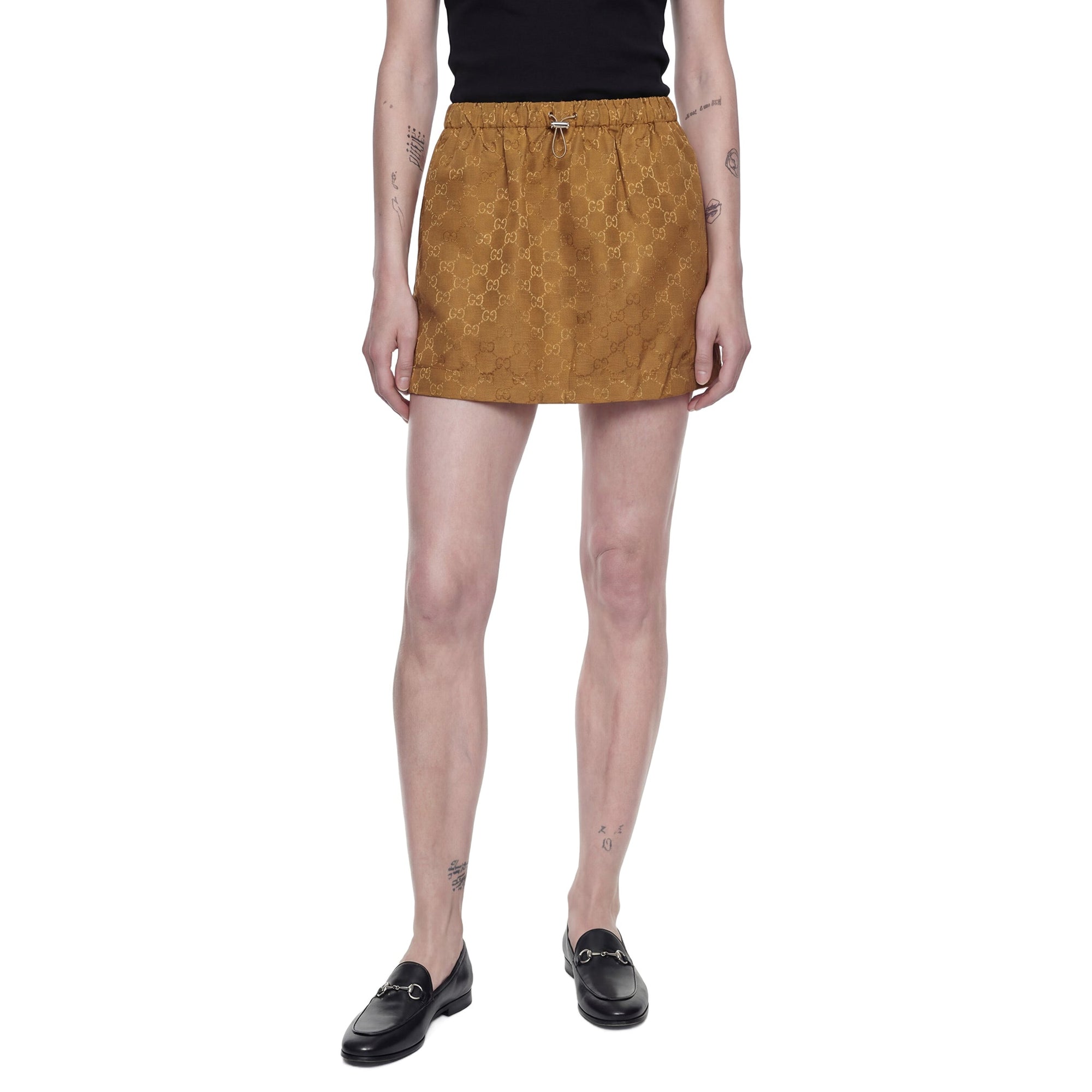 Slub Gg Nylon Mini Skirt Gucci – Гарантія оригінальності – збільшений вид