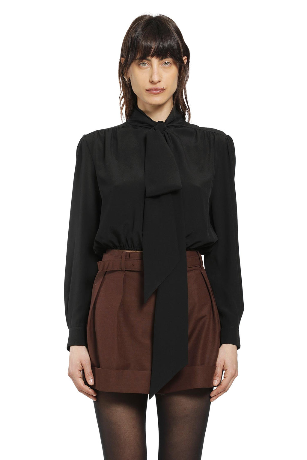 Оригінальна Lavallière Blouse In Silk Saint laurent – боковий вид