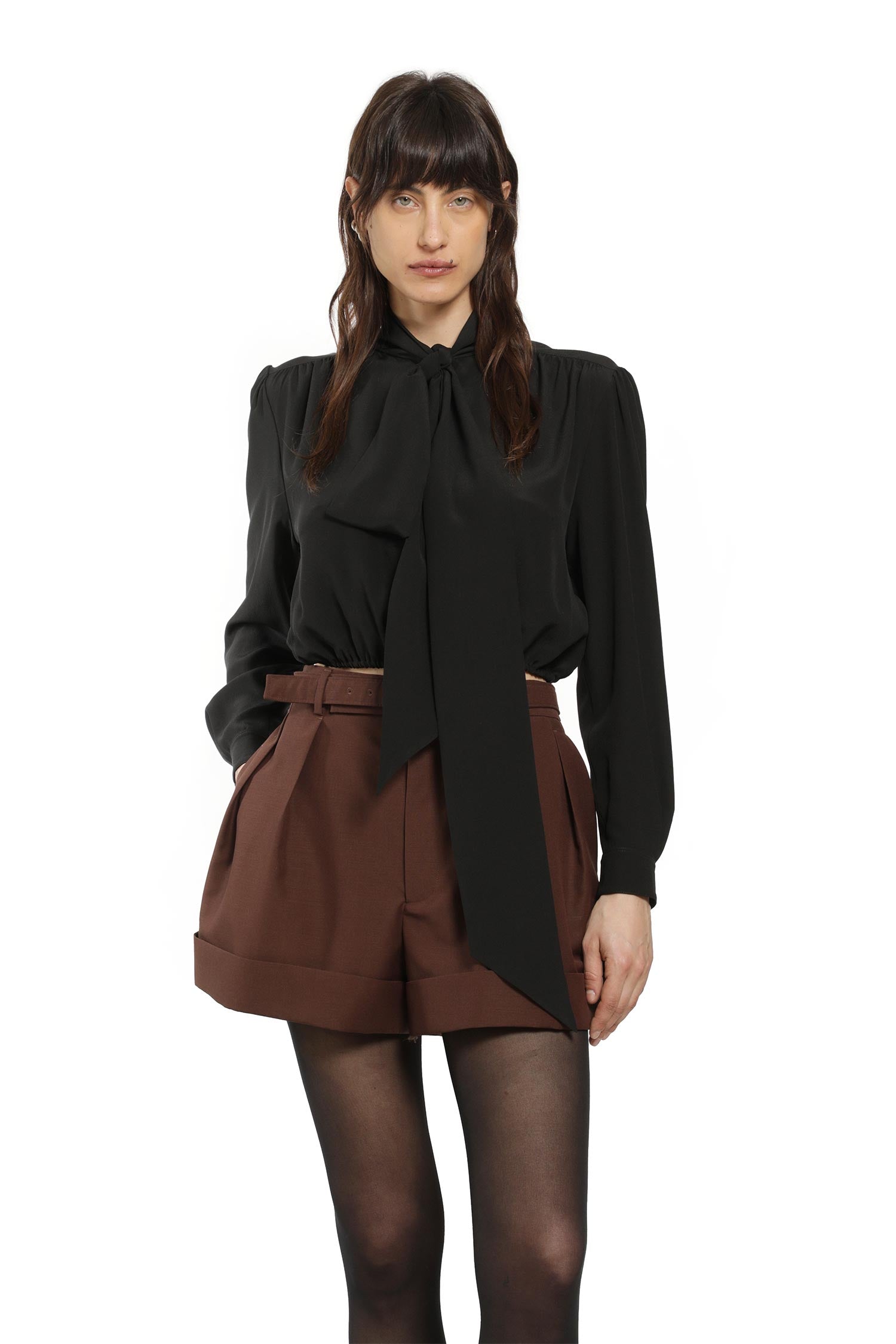 Оригінальна Lavallière Blouse In Silk Saint laurent – збільшений вид