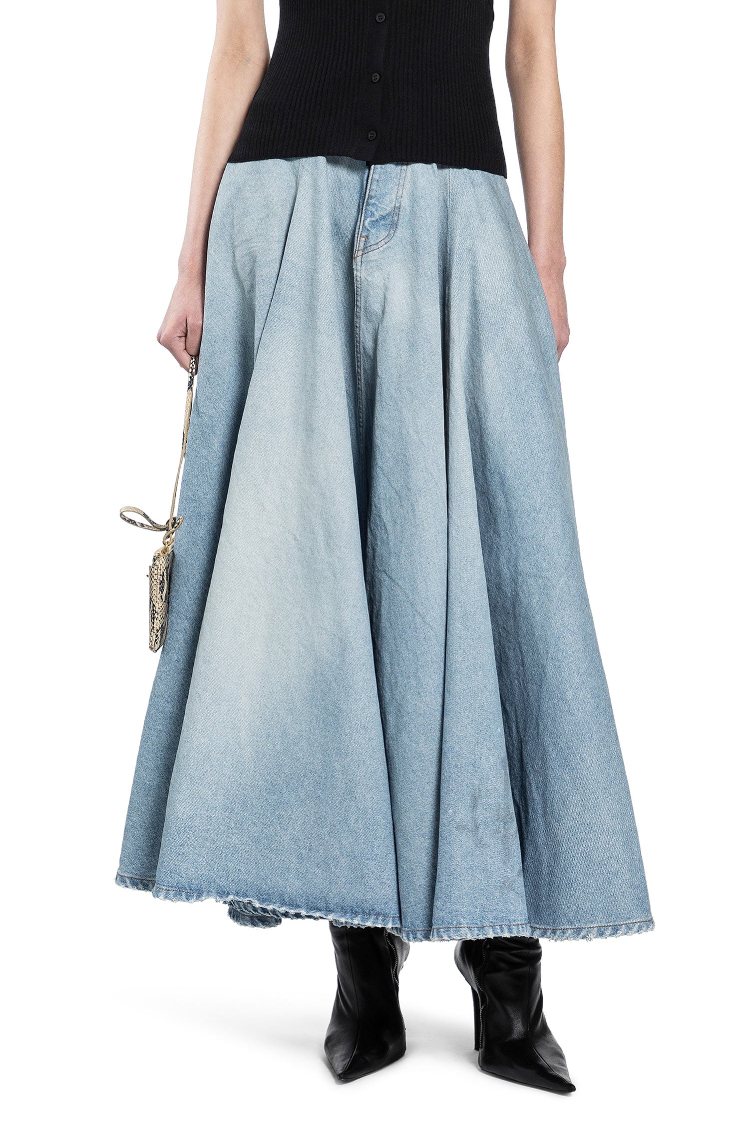 Godet Maxi Skirt Balenciaga оригінал – Купити в Україні – боковий вид