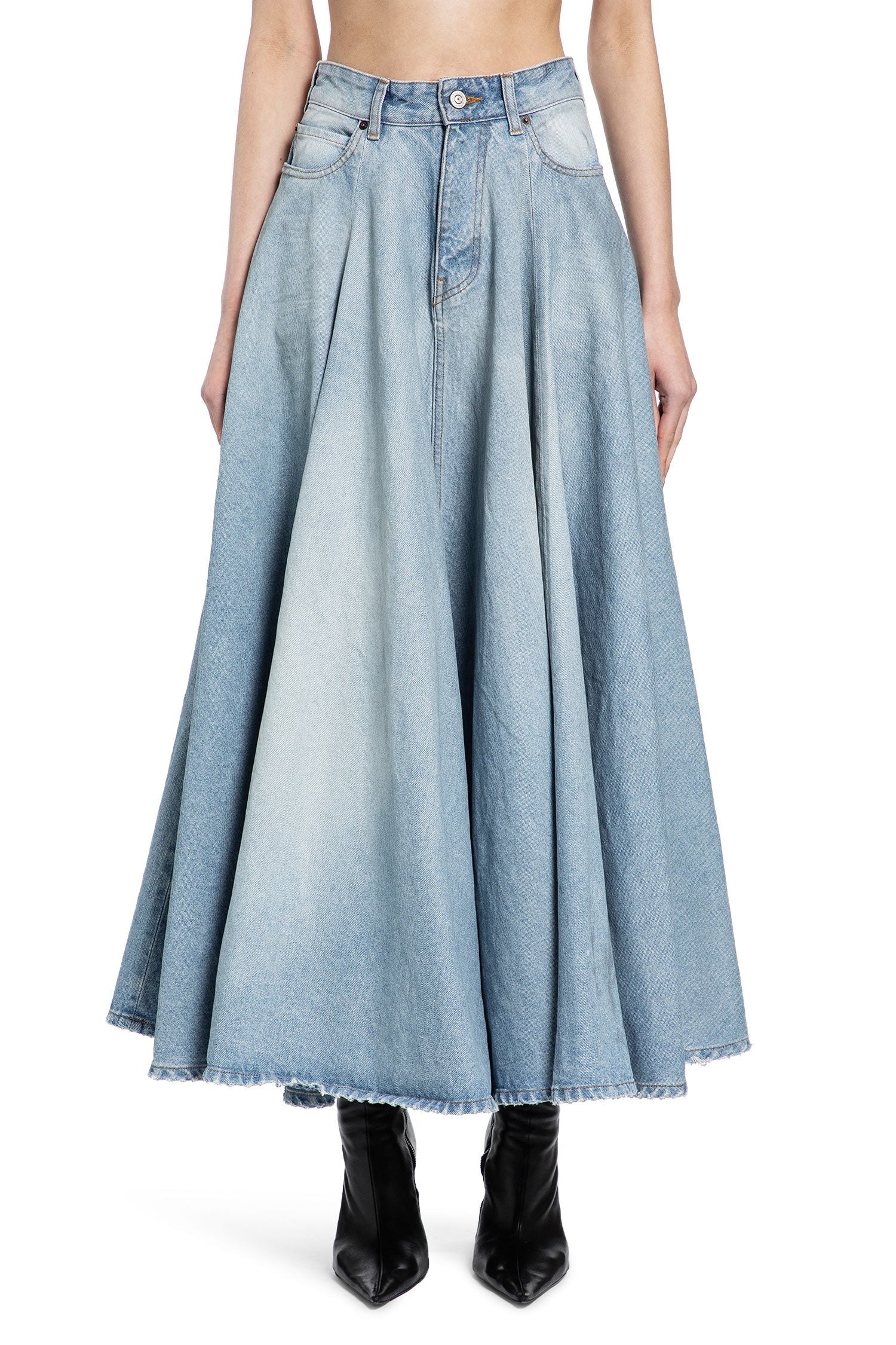Godet Maxi Skirt Balenciaga оригінал – Купити в Україні – вид ззаду