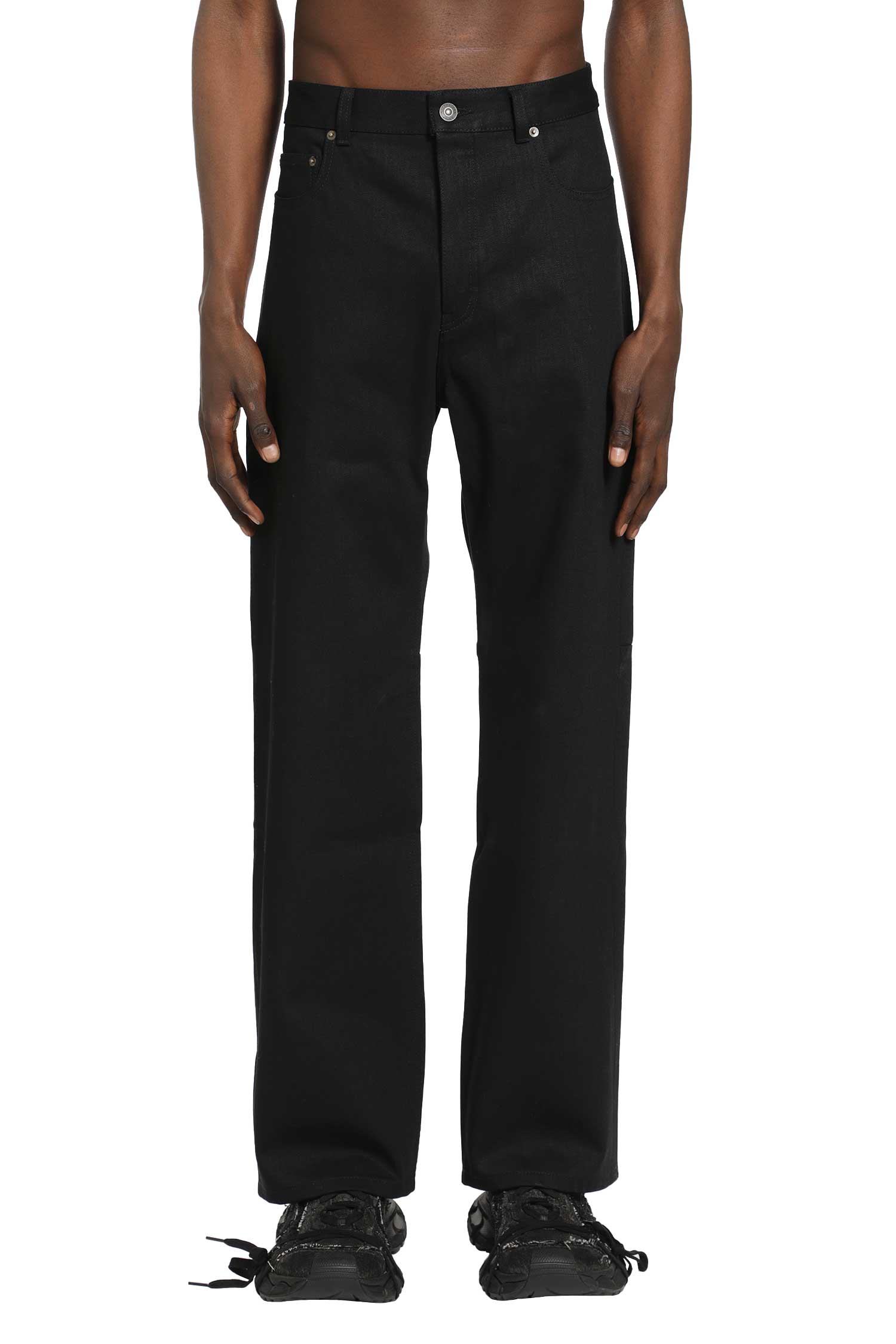 Оригінальна Curved Knee Jeans Balenciaga – вид ззаду