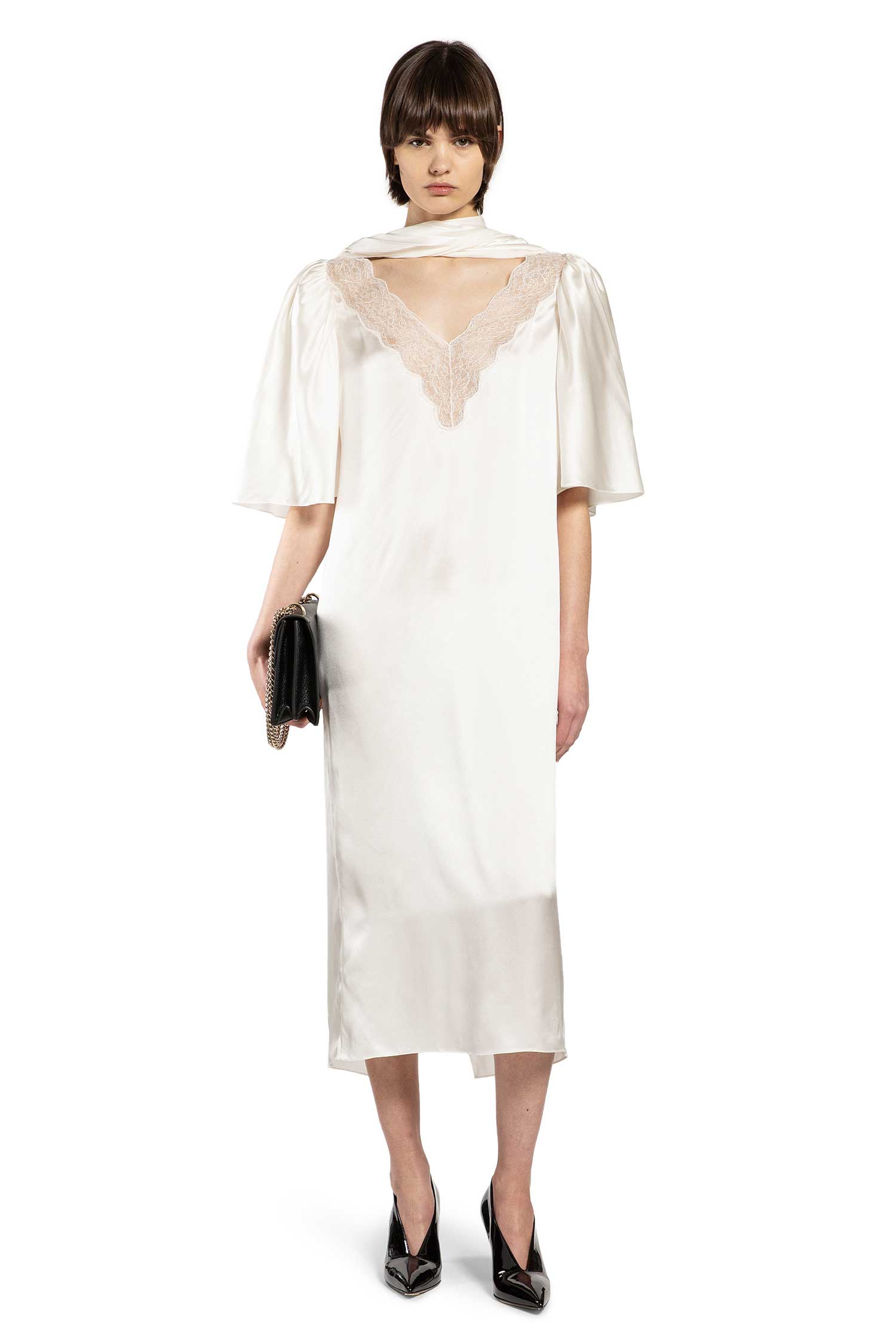 Silk Satin MIDI Dress Gucci оригінал – Купити в Україні – боковий вид
