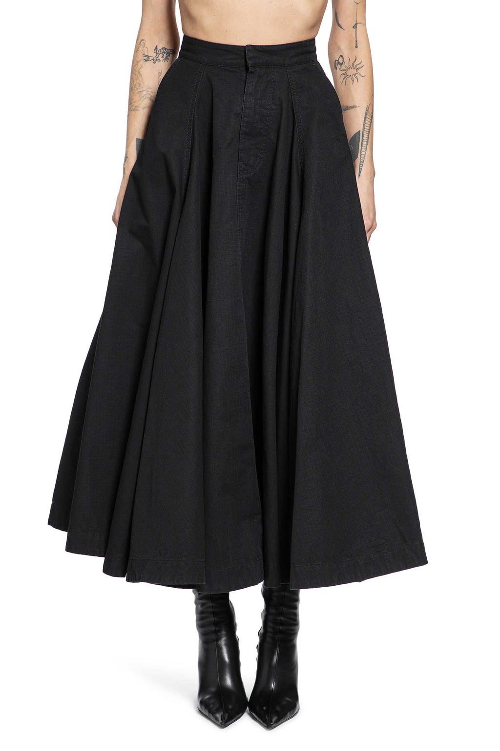 Godet Maxi Skirt Balenciaga оригінал – Купити в Україні – вид ззаду