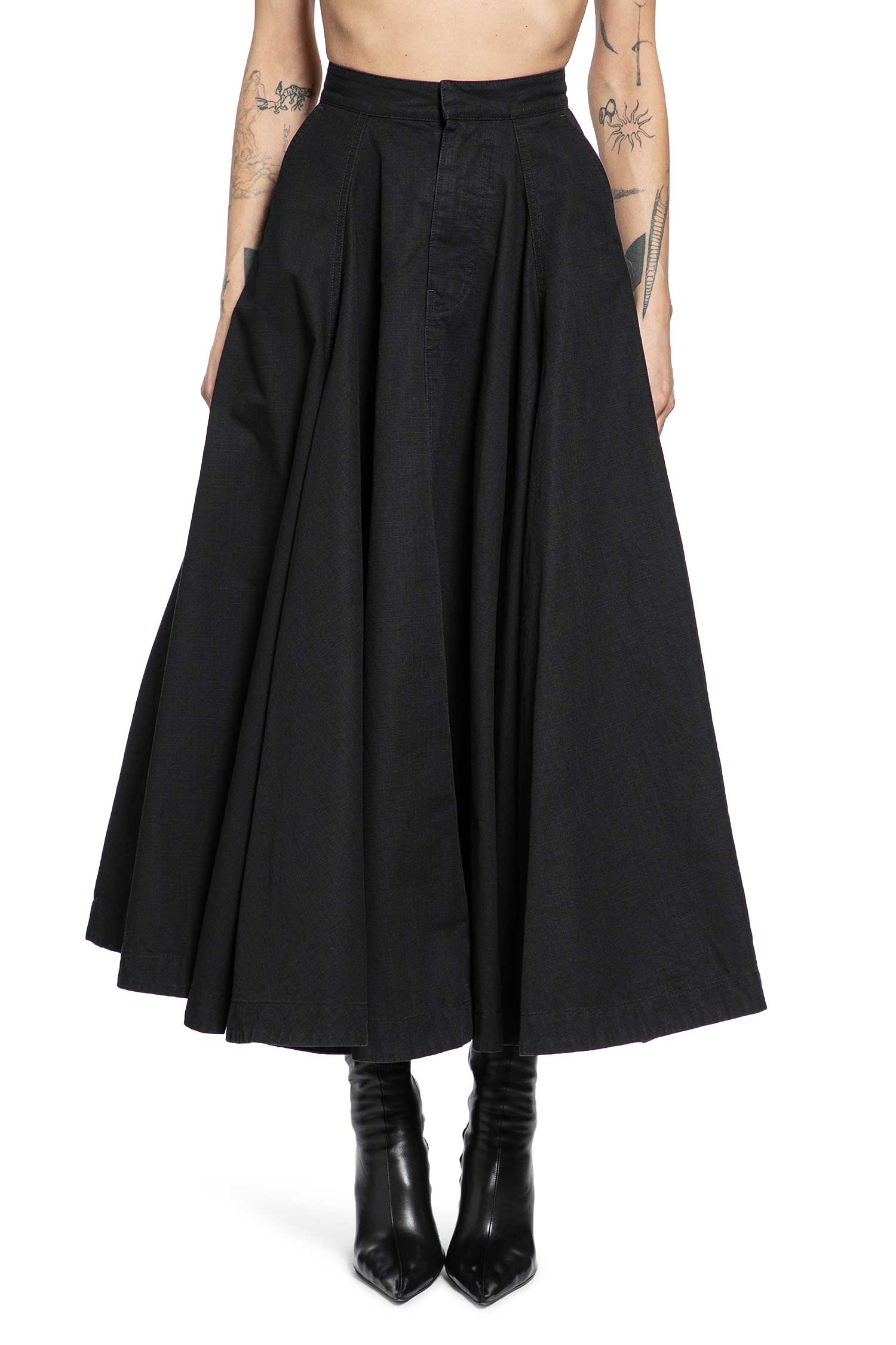 Godet Maxi Skirt Balenciaga оригінал – Купити в Україні – вид ззаду