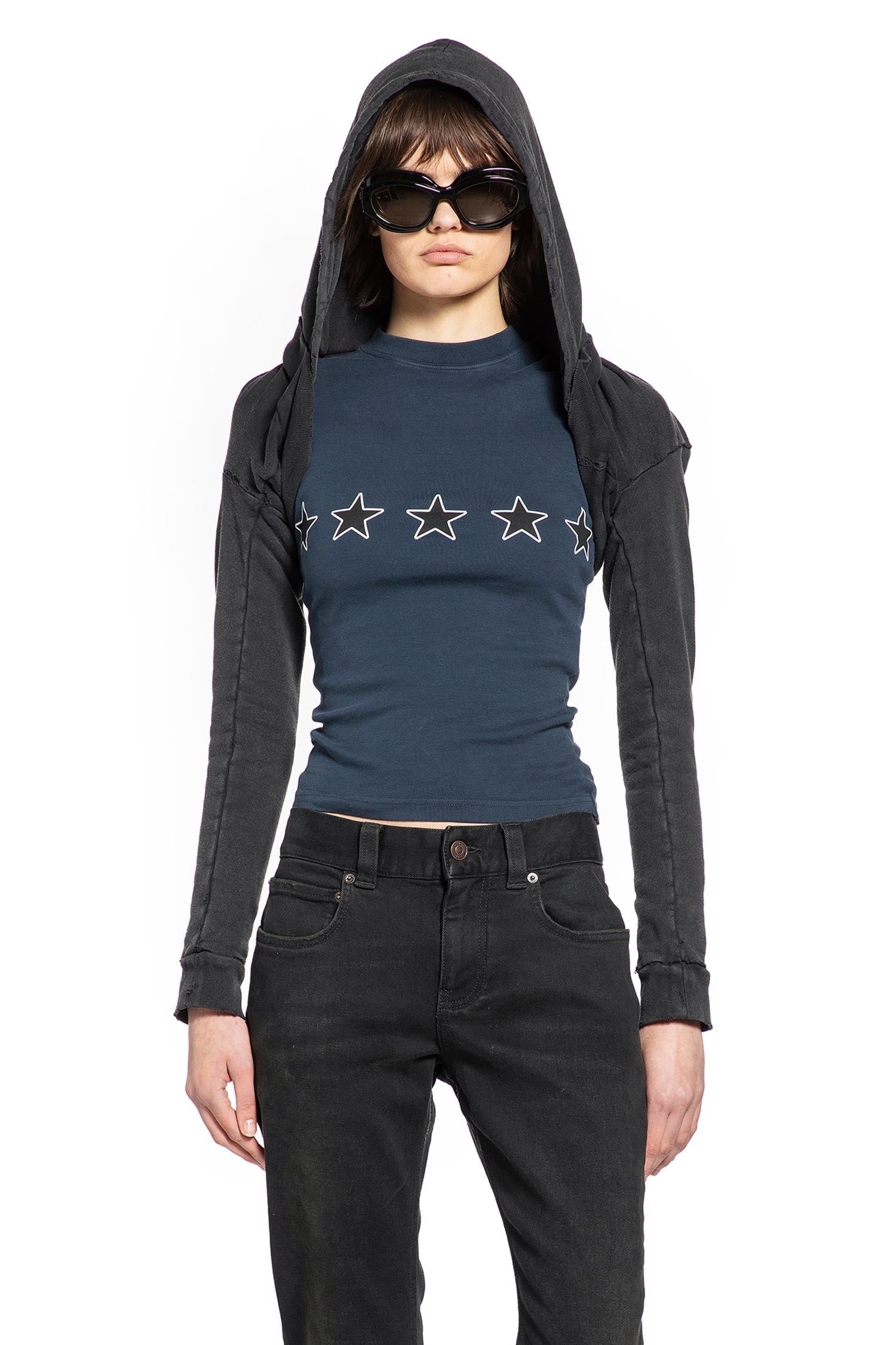 Cropped Hoodie Balenciaga – Гарантія оригінальності – боковий вид