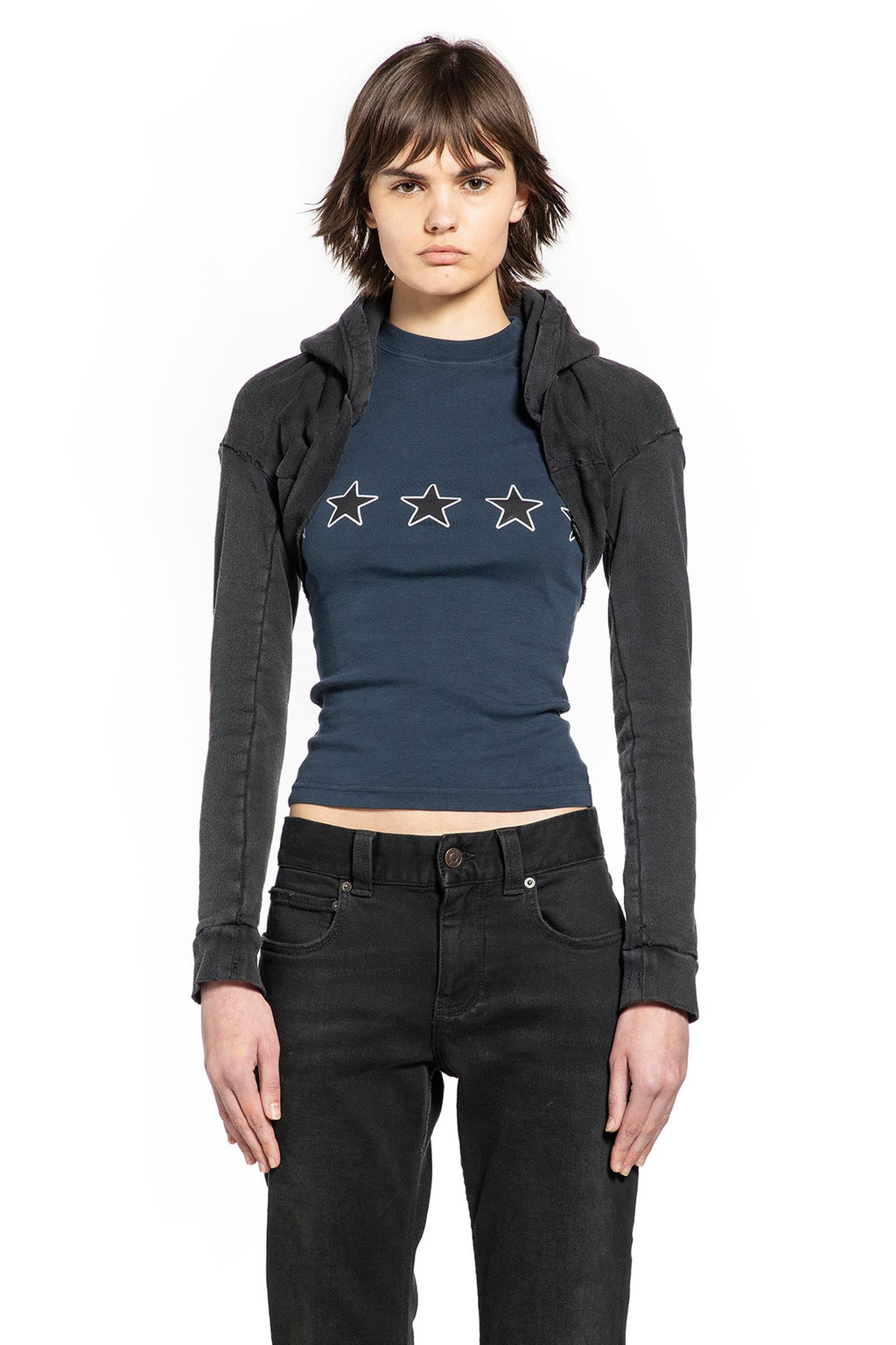 Cropped Hoodie Balenciaga – Гарантія оригінальності – вид ззаду