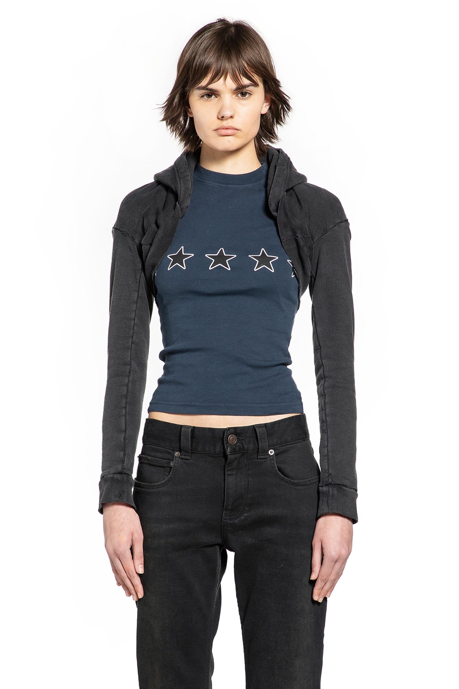 Cropped Hoodie Balenciaga – Гарантія оригінальності – вид ззаду