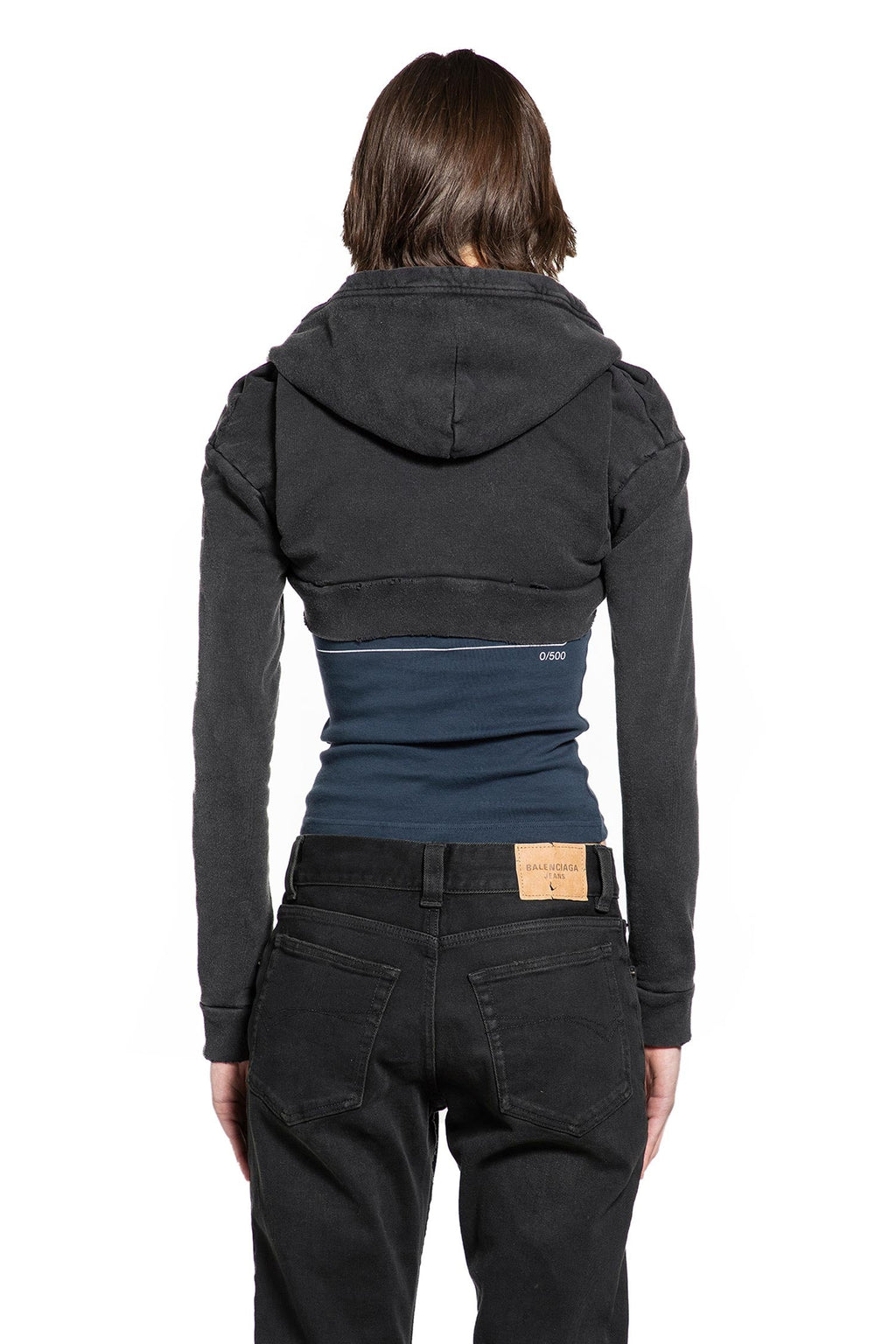 Cropped Hoodie Balenciaga – Гарантія оригінальності – збільшений вид