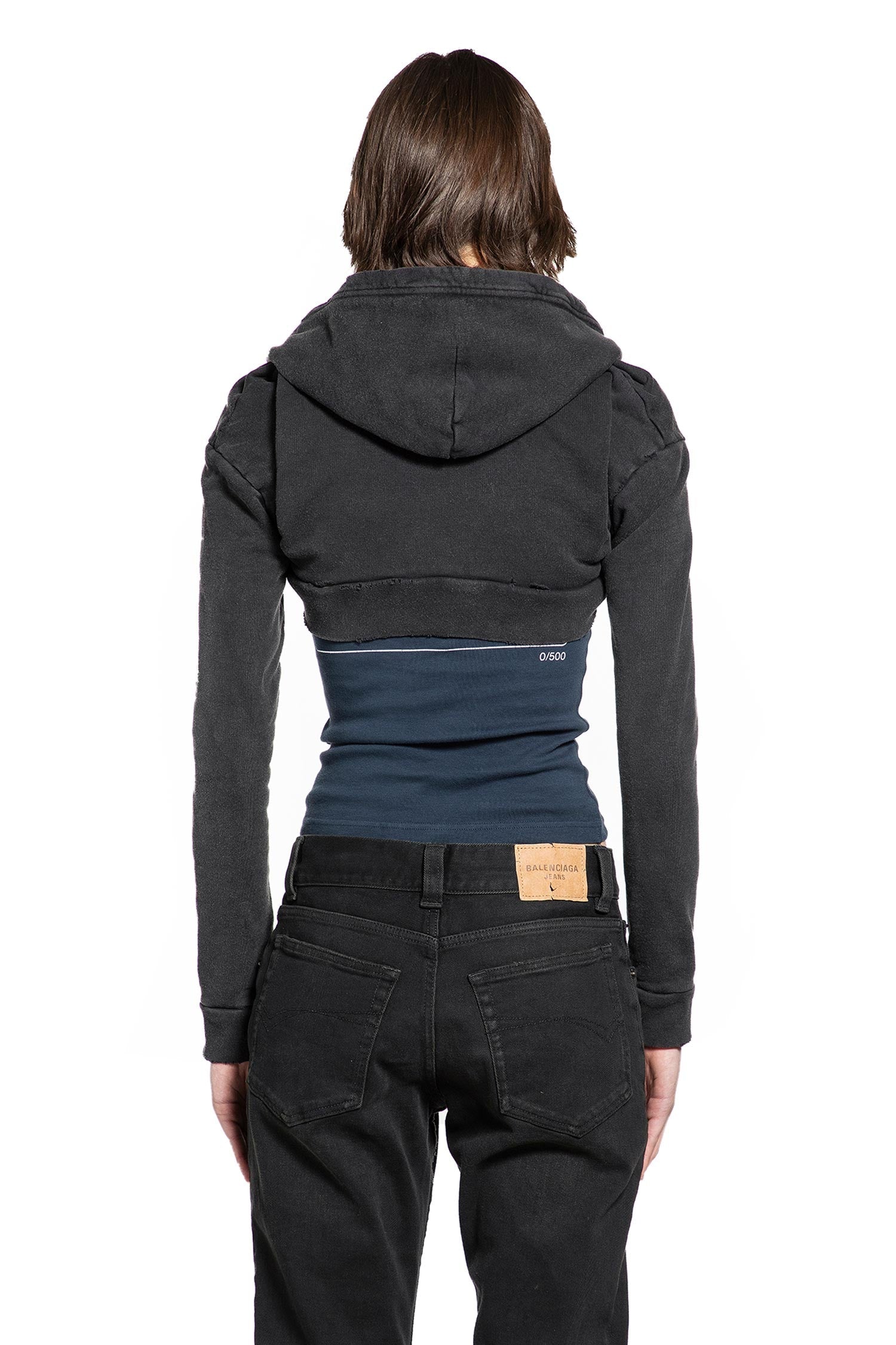 Cropped Hoodie Balenciaga – Гарантія оригінальності – збільшений вид