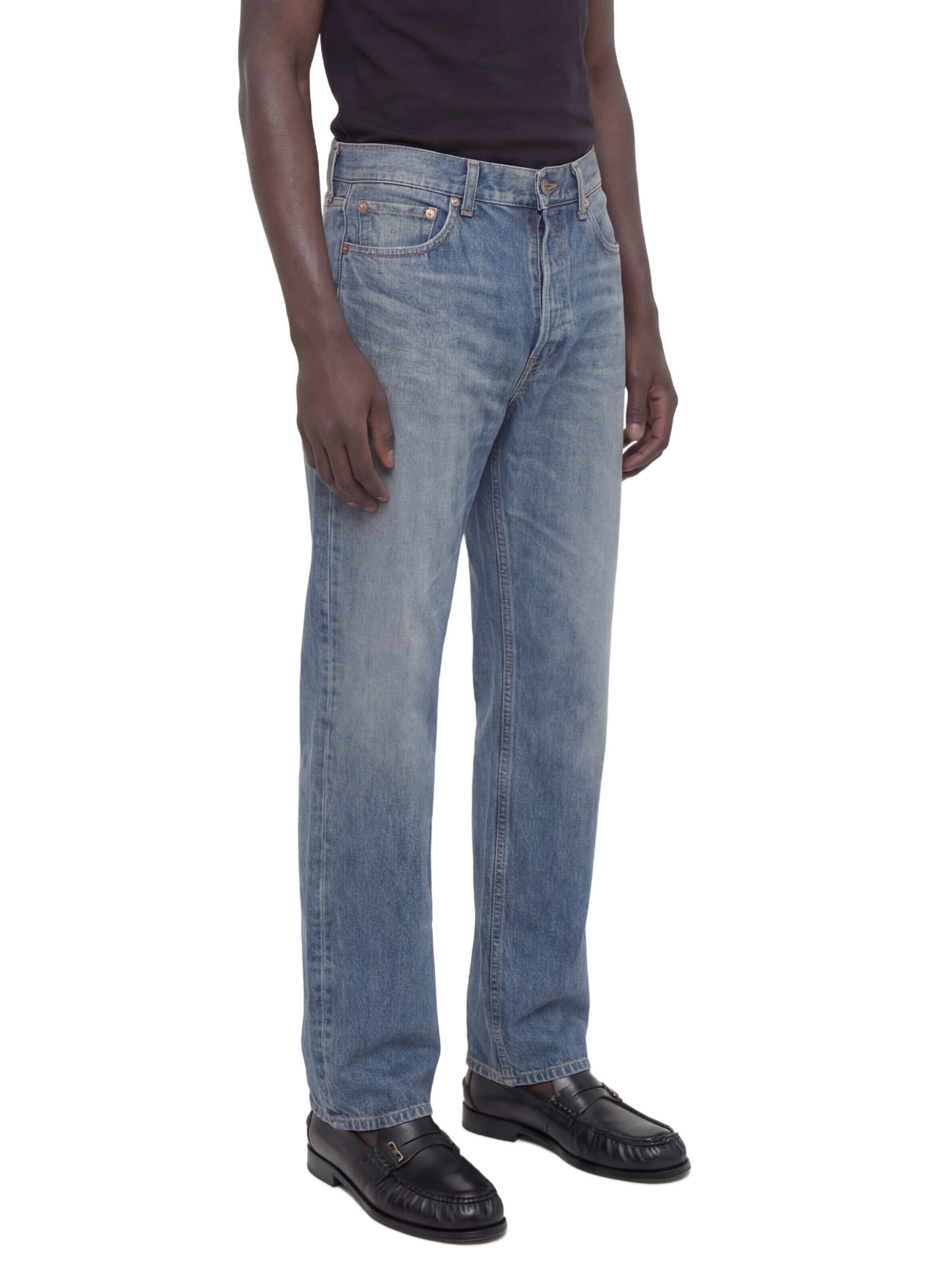 Оригінальна Tapered High-Rise Jeans Saint laurent – вид ззаду