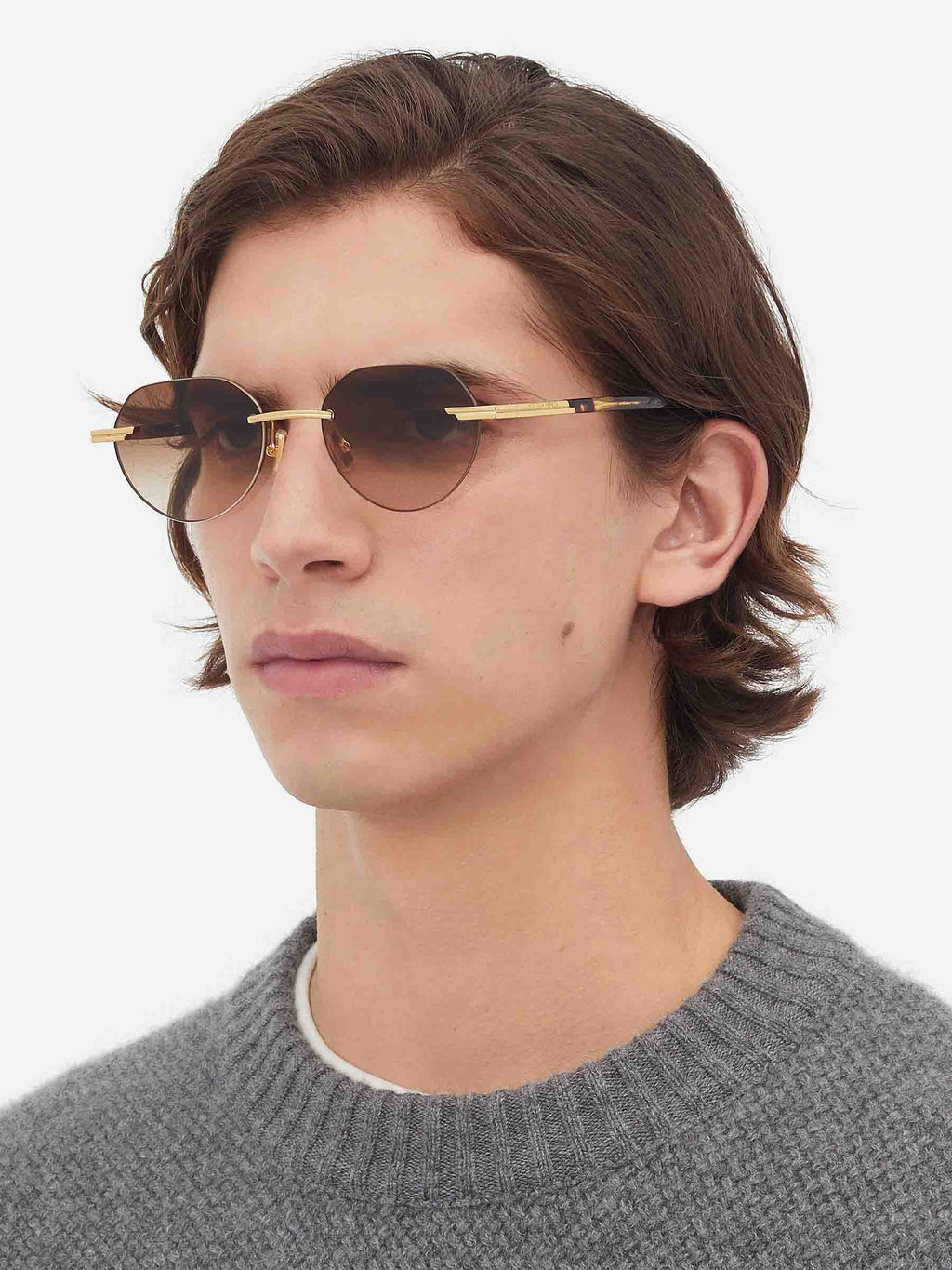 Оригінальна Glaze Sunglasses Bottega veneta – вид ззаду