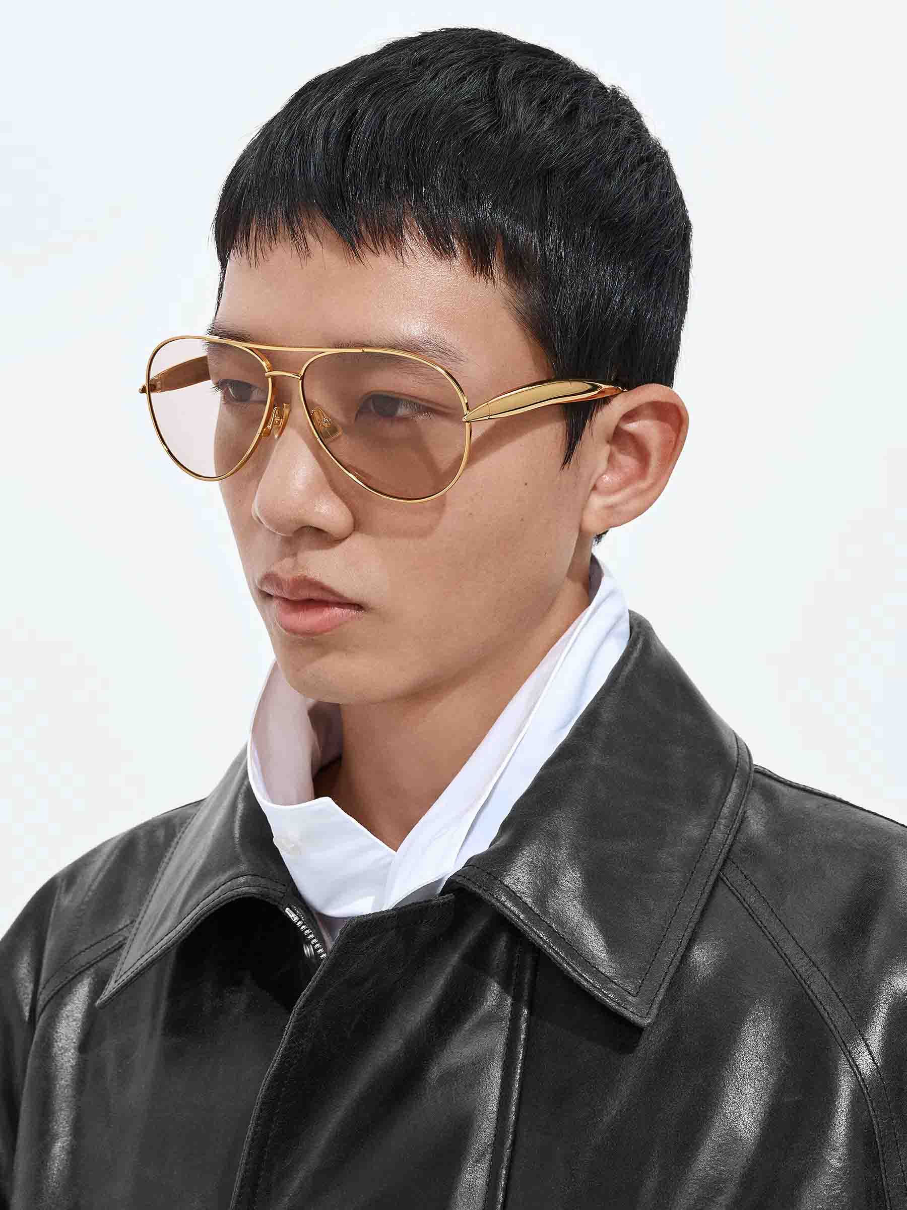 Оригінальна Aviator Sunglasses Bottega veneta – вид ззаду