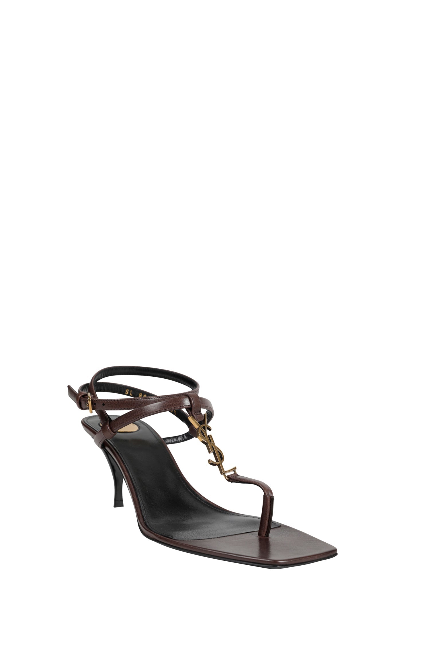 Оригінальна Cassandre Leather Sandals Saint laurent – вид ззаду