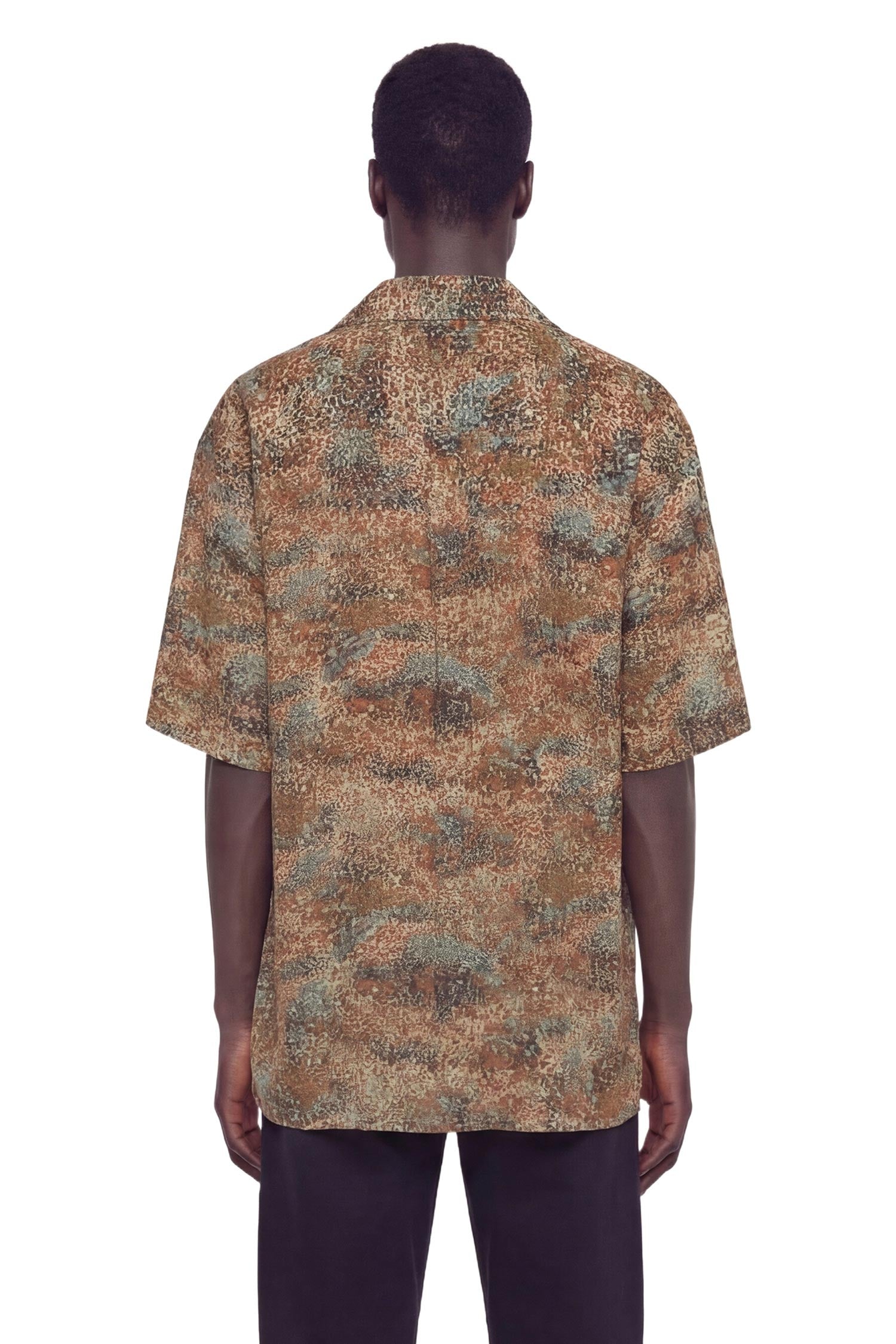 Оригінальна Shirt In Confetti Viscose Saint laurent – вид ззаду