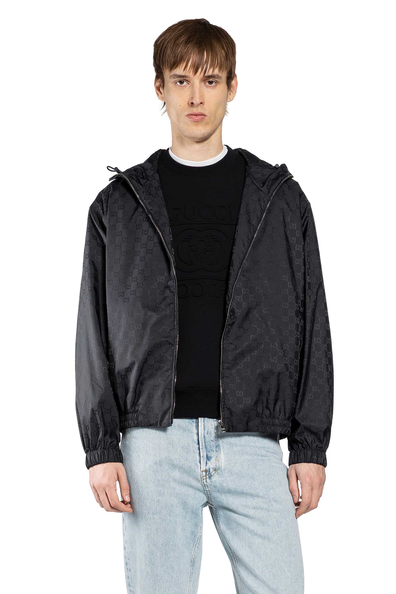Gg Nylon Windbreaker Gucci оригінал – Купити в Україні – боковий вид