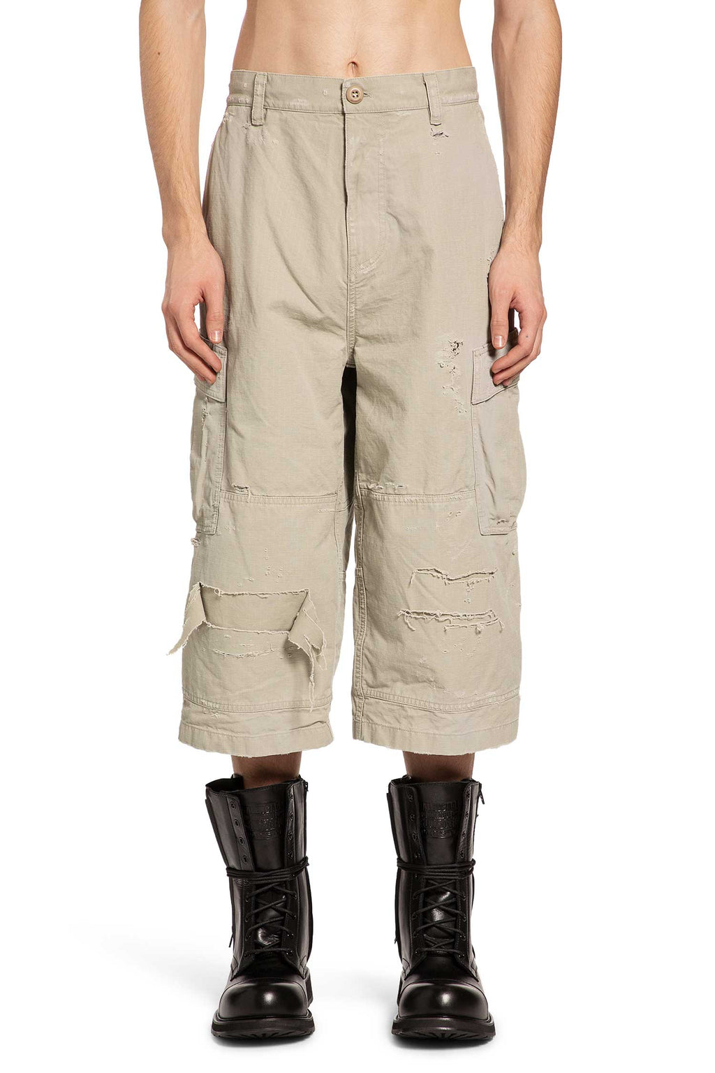 Cropped Cargo Pants Balenciaga оригінал – Купити в Україні – вид ззаду