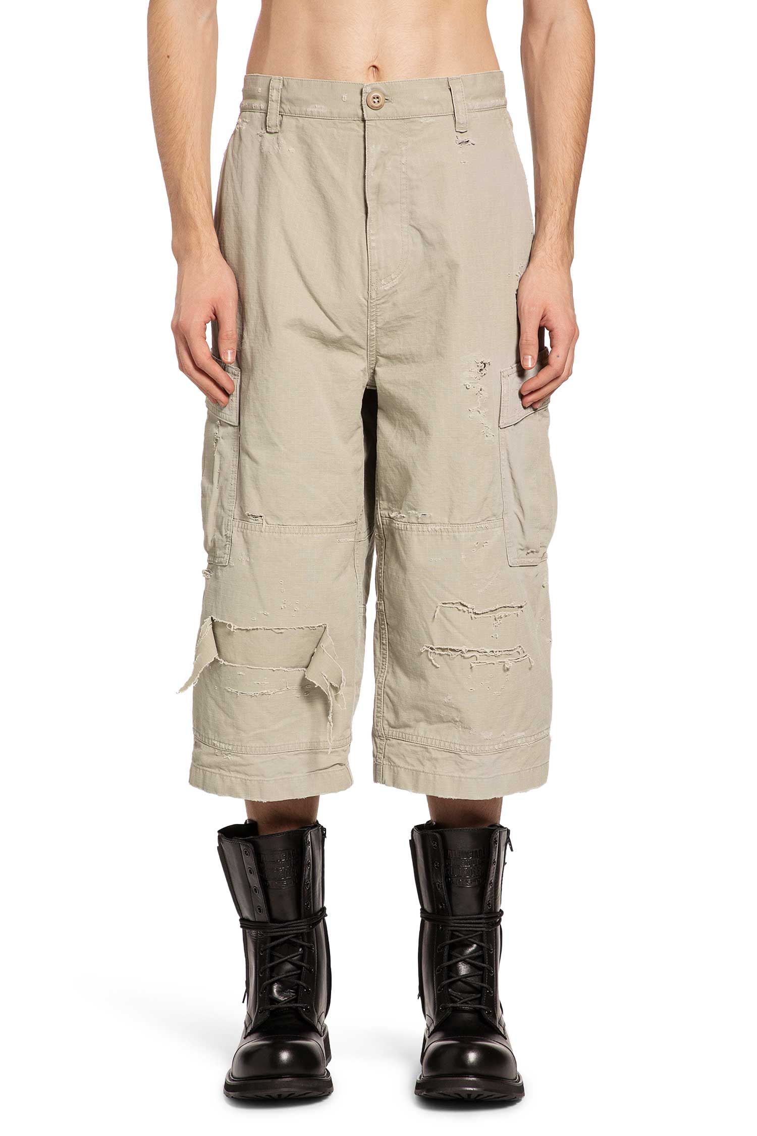 Cropped Cargo Pants Balenciaga оригінал – Купити в Україні – вид ззаду