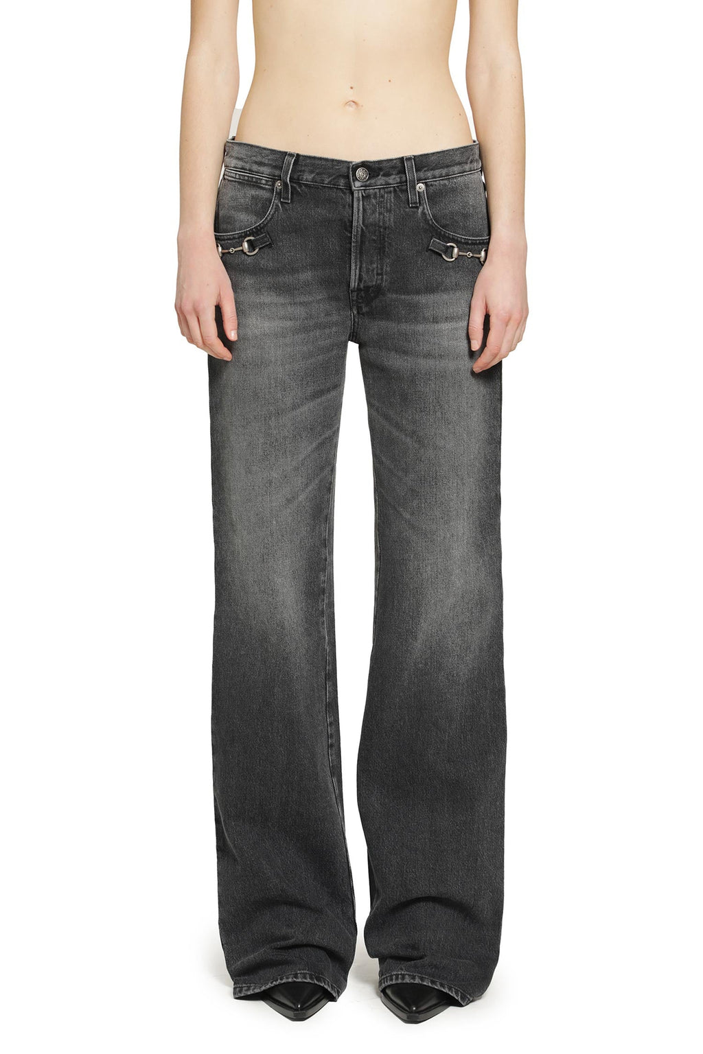 Horsebit Bootcut Jeans Gucci – Гарантія оригінальності – вид ззаду