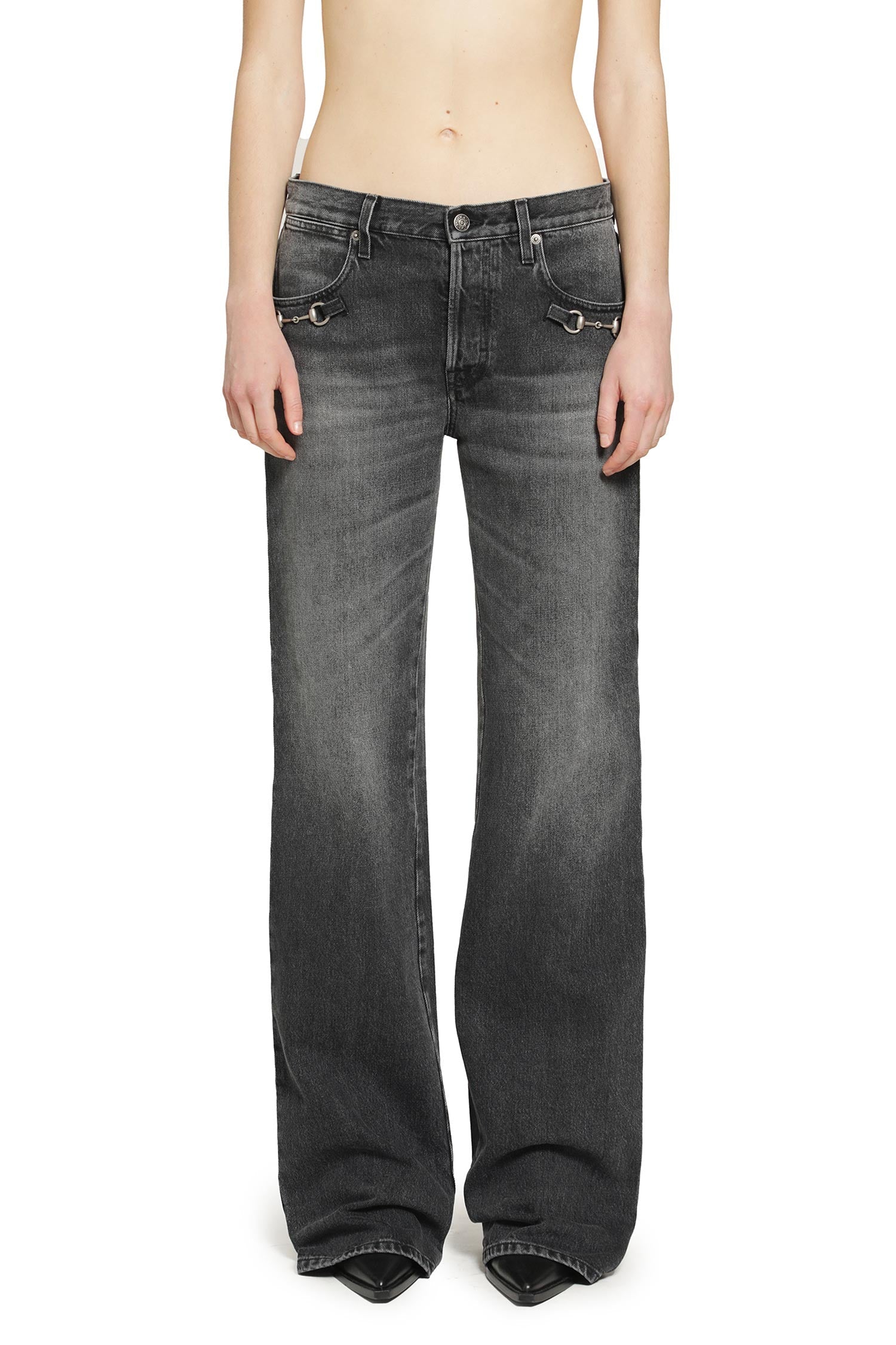 Horsebit Bootcut Jeans Gucci – Гарантія оригінальності – вид ззаду