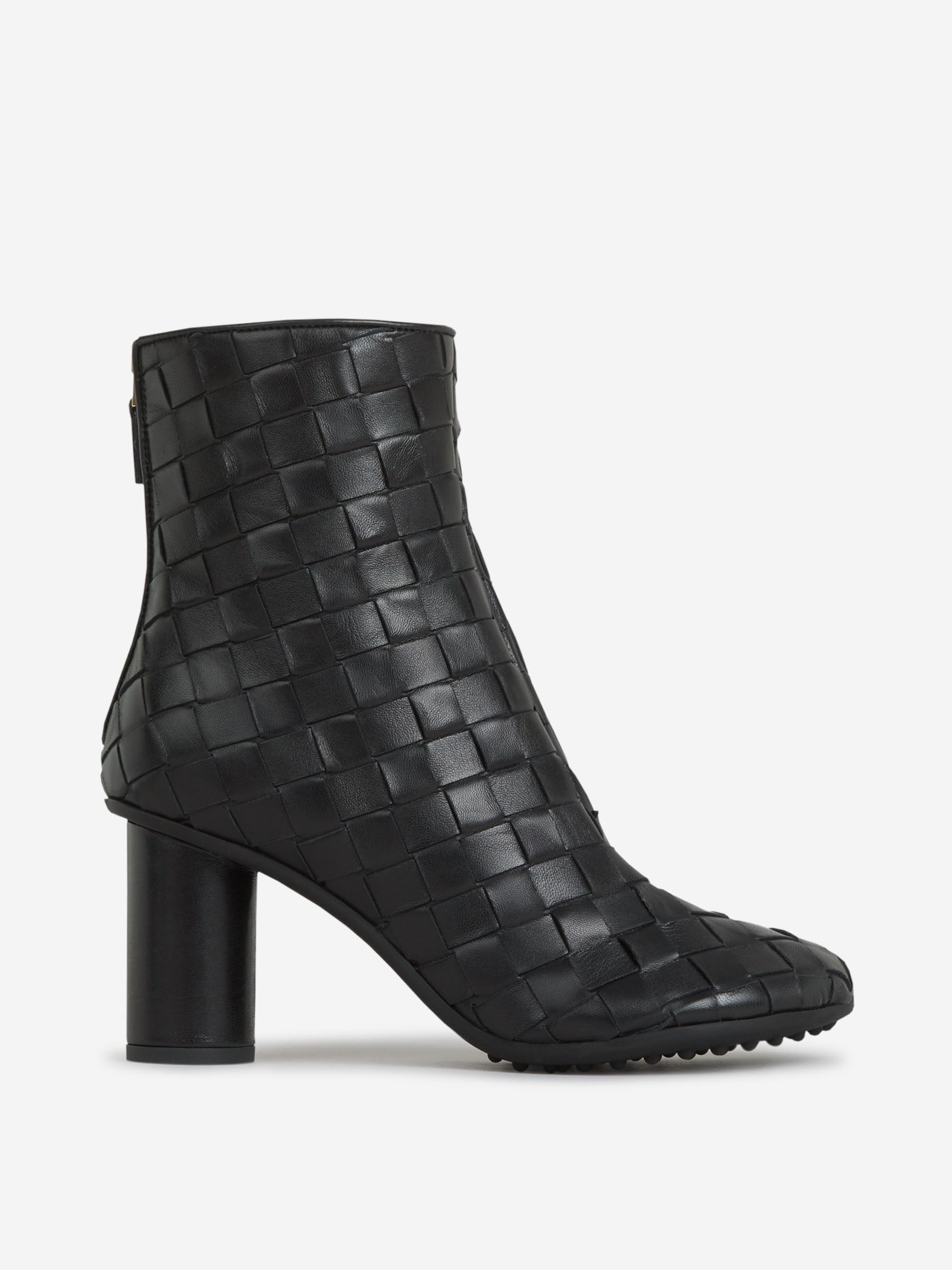 Оригінальна Intrecciato Leather Boots Bottega veneta – боковий вид