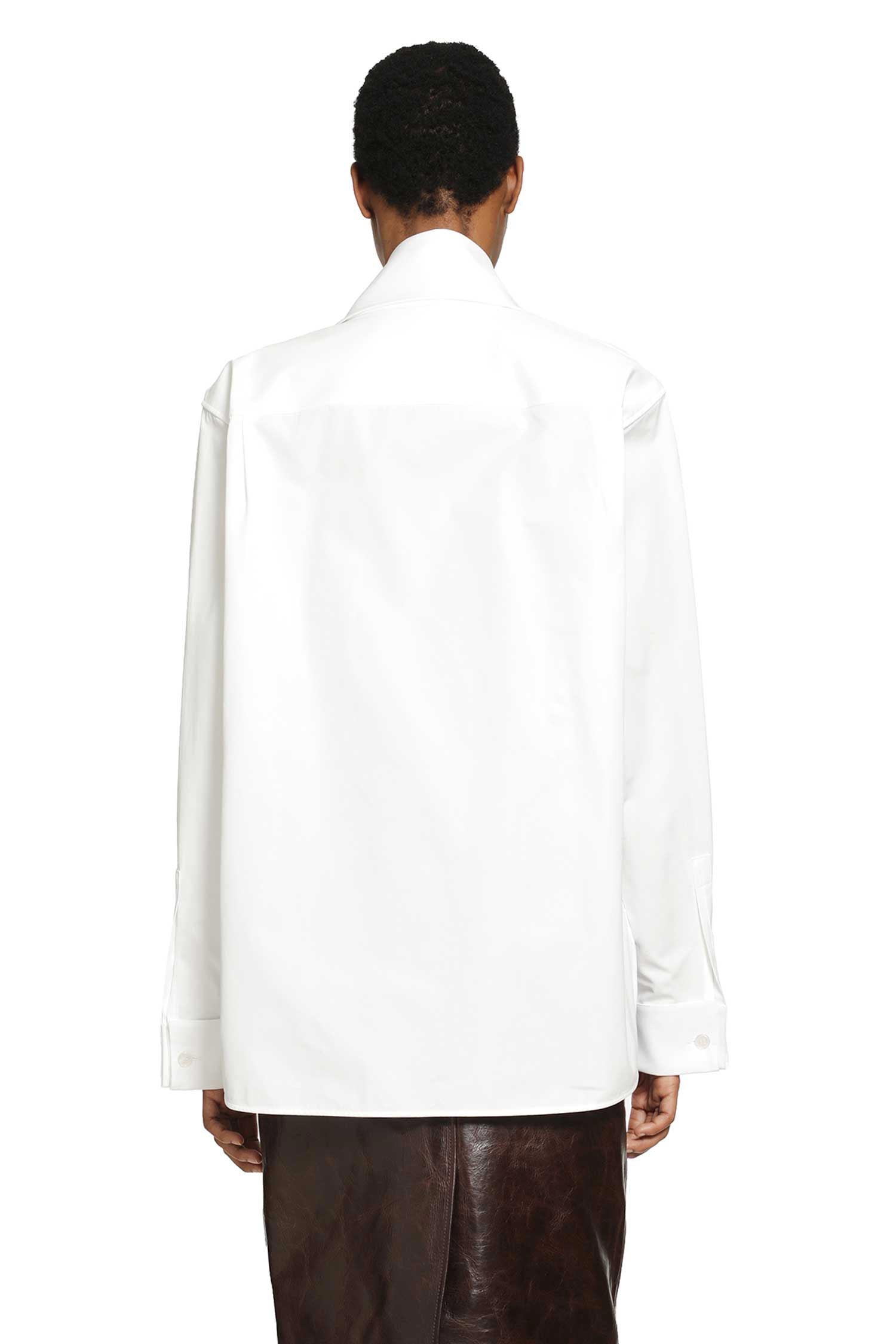Lavallière Shirt In Cotton Poplin Saint laurent оригінал – Купити в Україні – збільшений вид