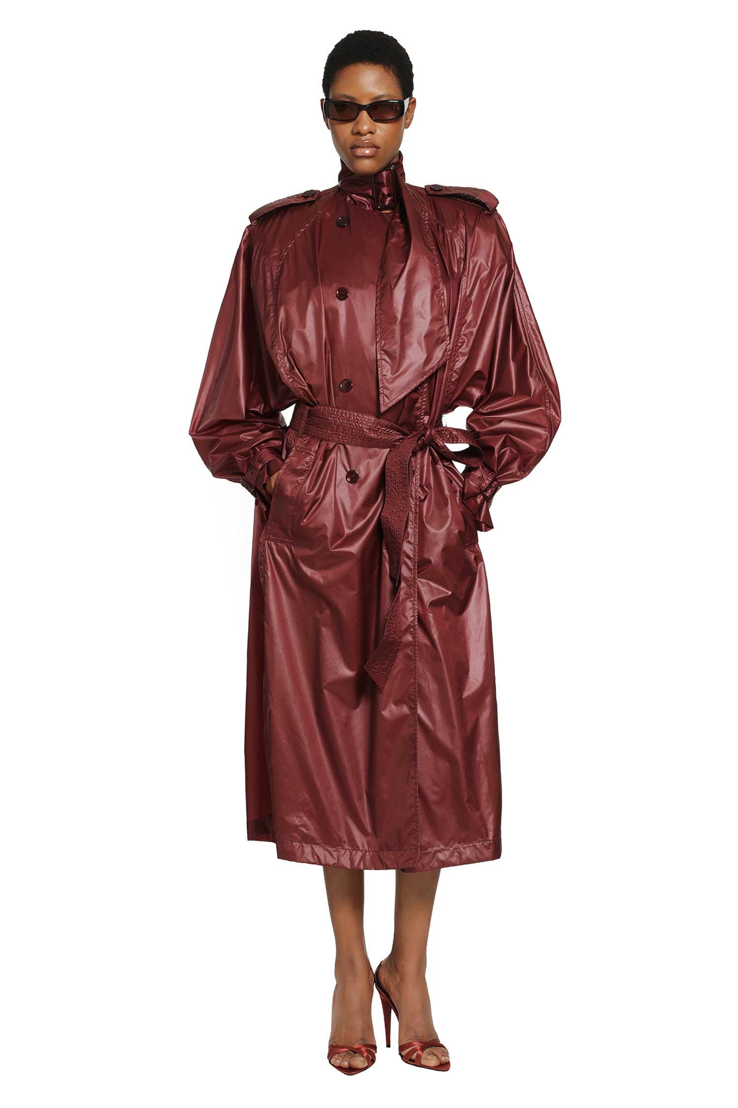 Lavallière Trench Coat Saint laurent оригінал – Купити в Україні – боковий вид