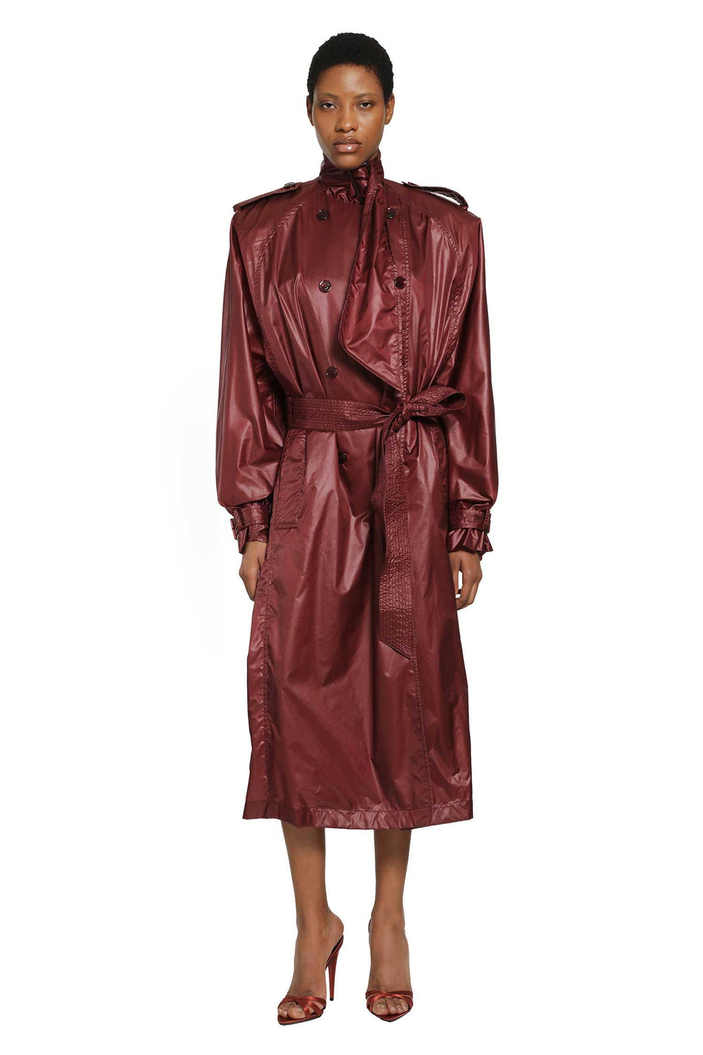 Lavallière Trench Coat Saint laurent оригінал – Купити в Україні – вид ззаду